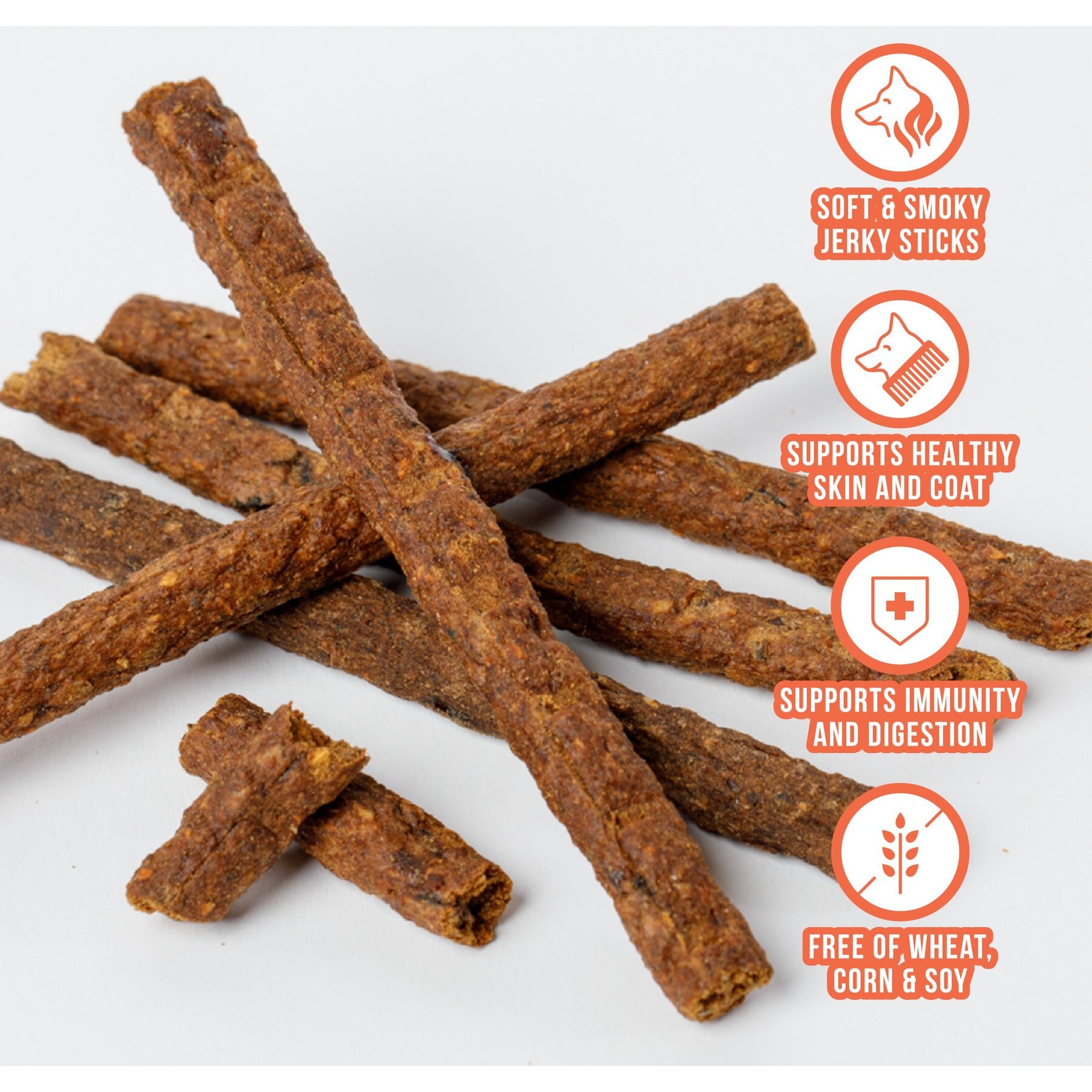 Wild Nature Chicken, Sweet Potato, Pumpkin & Flaxseed with Real Superfoods Jerky Dog Treats, 8-oz bag