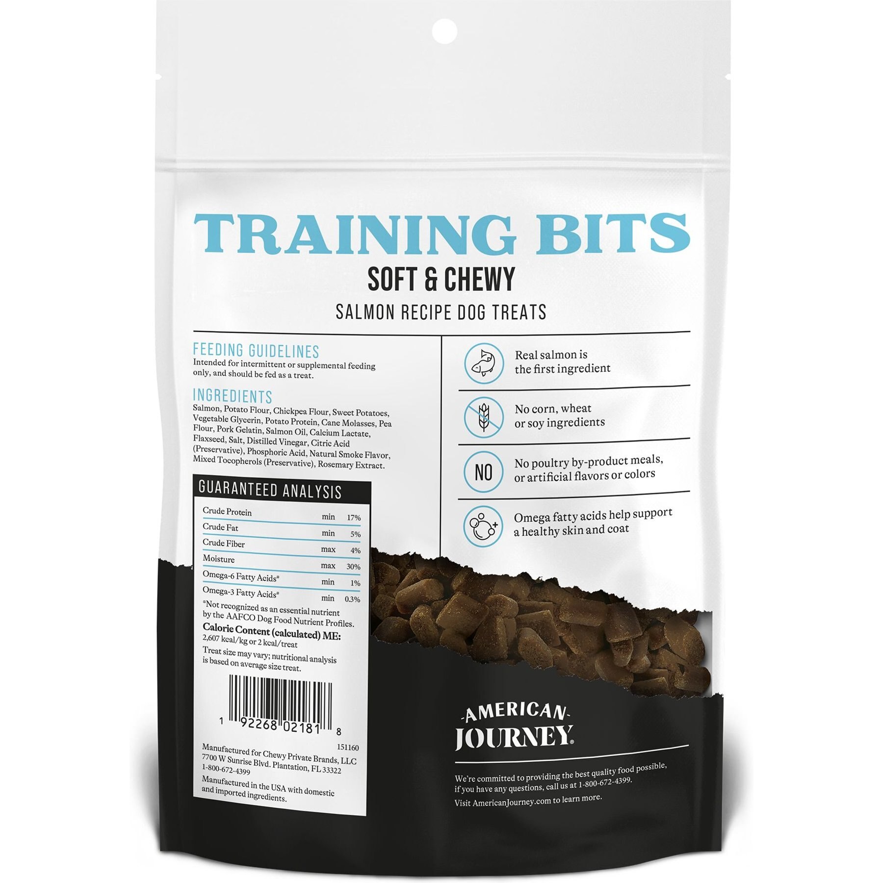American Journey Salmon Recipe Grain-Free Soft & Chewy Training Bits Dog Treats