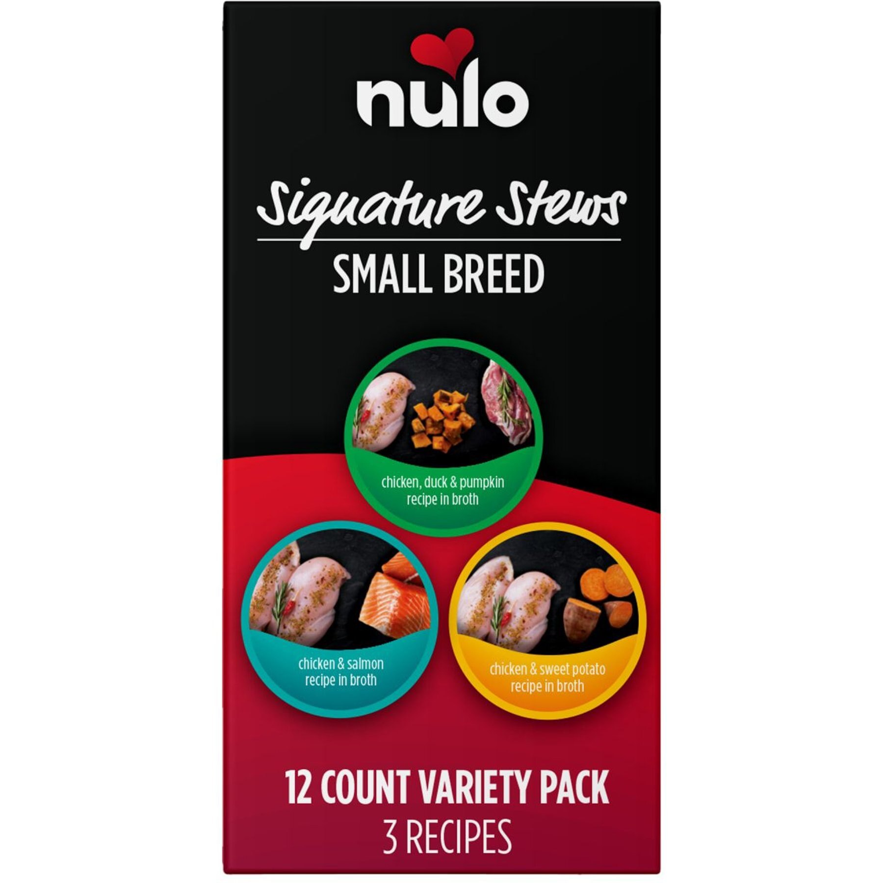 Nulo Signature Stews Variety Pack Grain-Free Small Breed Wet Dog Food, 2.8-oz cup, case of 12