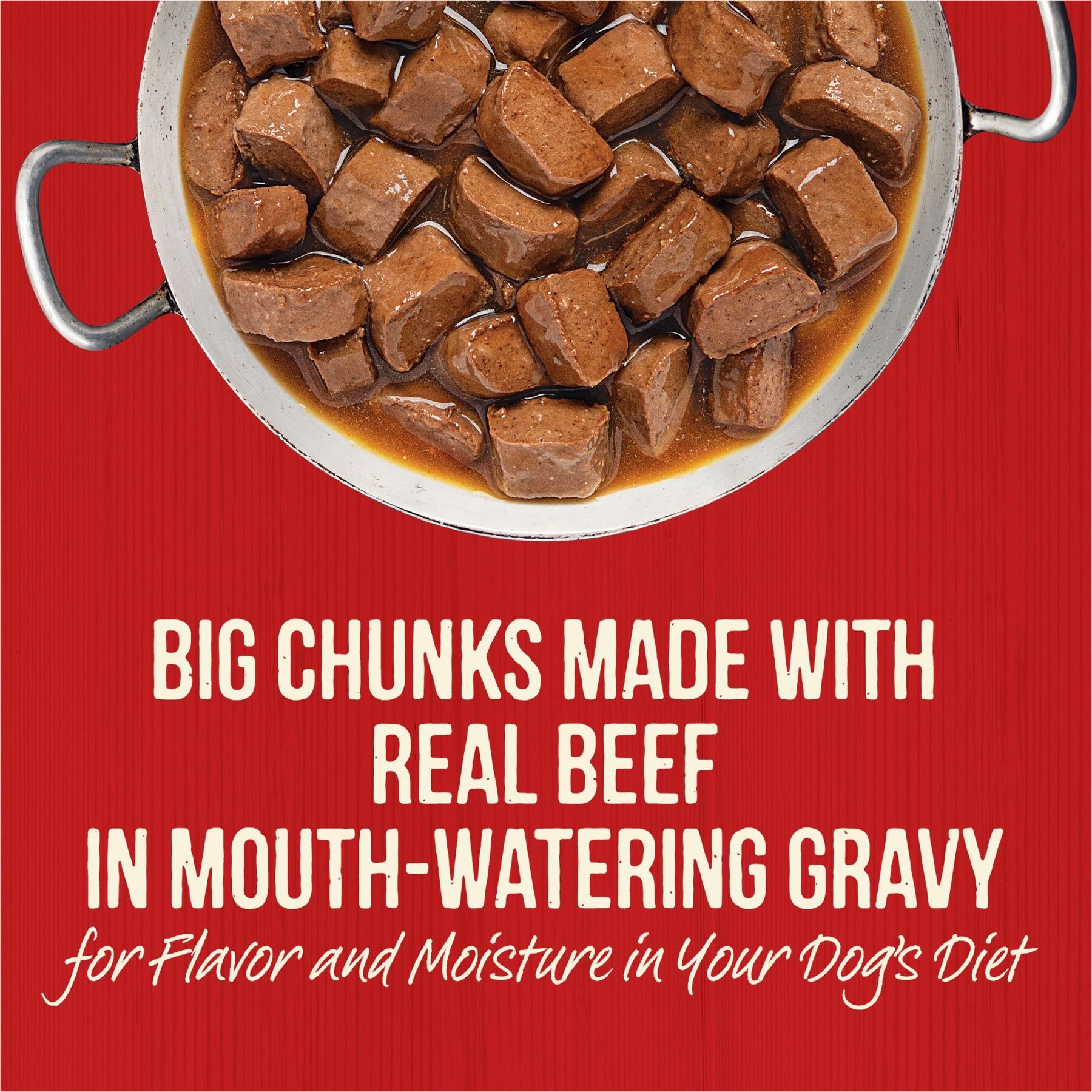 Merrick Chunky Grain-Free Wet Dog Food Big Texas Steak Tips Dinner