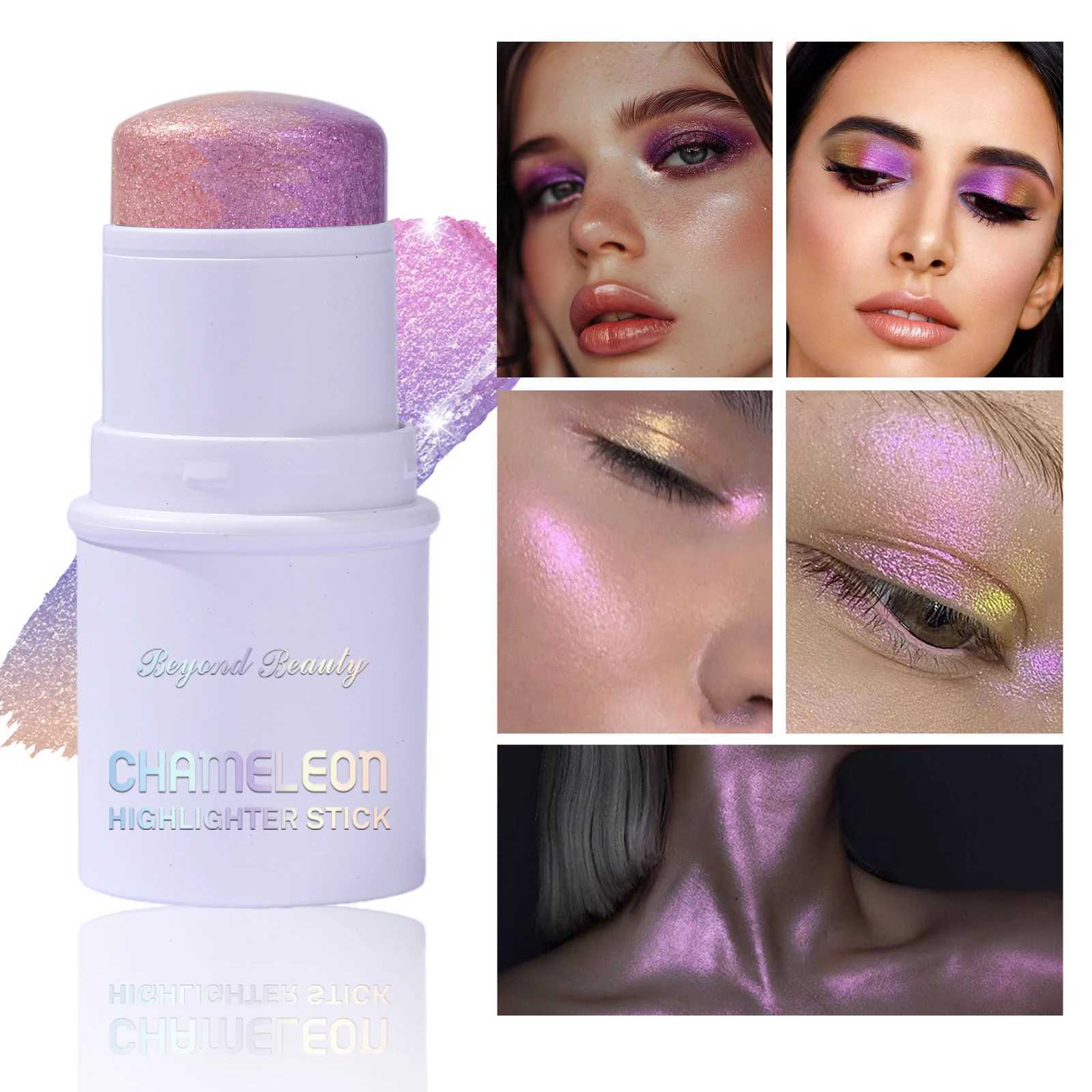 3 In 1 Eye B And Lip Highlighter Makeup For Face And Body Multichrome Highlighter Stick Glitter Stick Makeup CollectionW250220