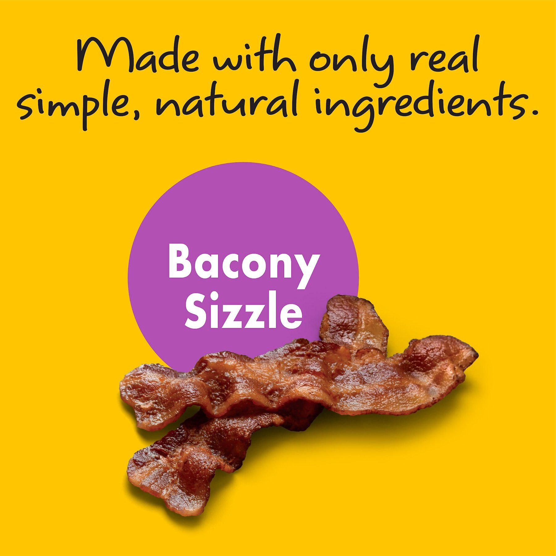 Chewsday Bacony Sizzle Chew Braids Rawhide-Free Dog Hard Chews, 7 count, Small