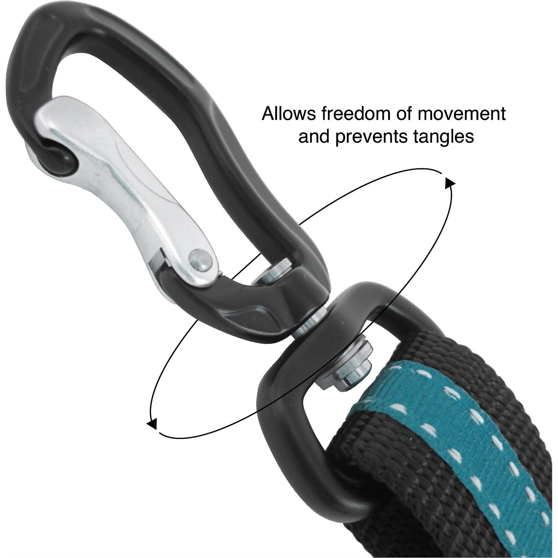 Kurgo Direct to Seatbelt Swivel Dog Collar Tether