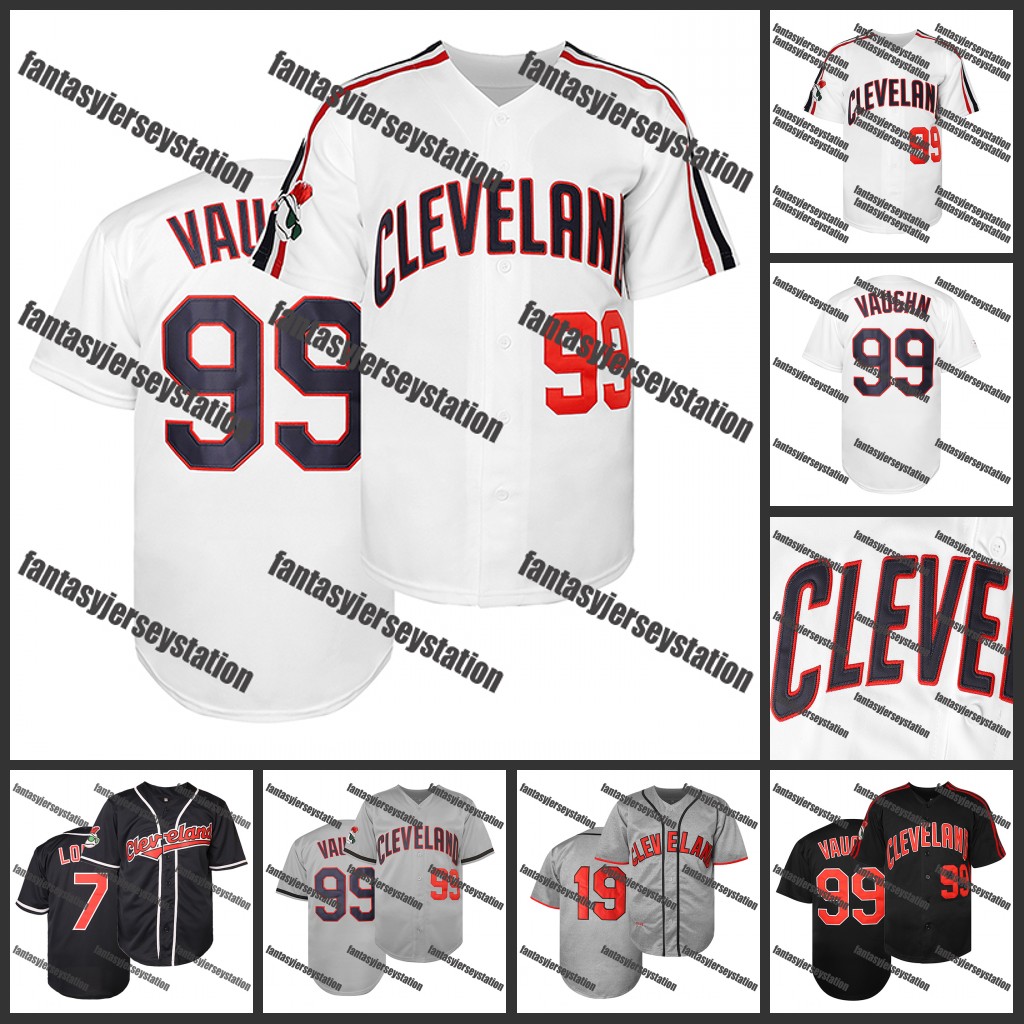 Mens VAUGHN #99 Embroidered V-Neck Shirt - Relaxed Fit, Short Sleeve Button-Up, Stylish Baseball Jersey In Stock S-3XL