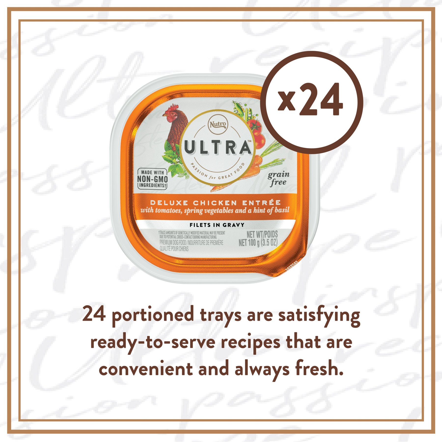 Nutro Ultra Grain-Free Filets in Gravy Deluxe Chicken Entree Adult Wet Dog Food Trays