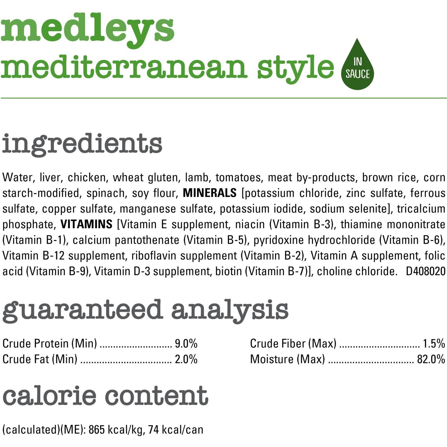 Purina Beneful Medleys Mediterranean Style Canned Dog Food