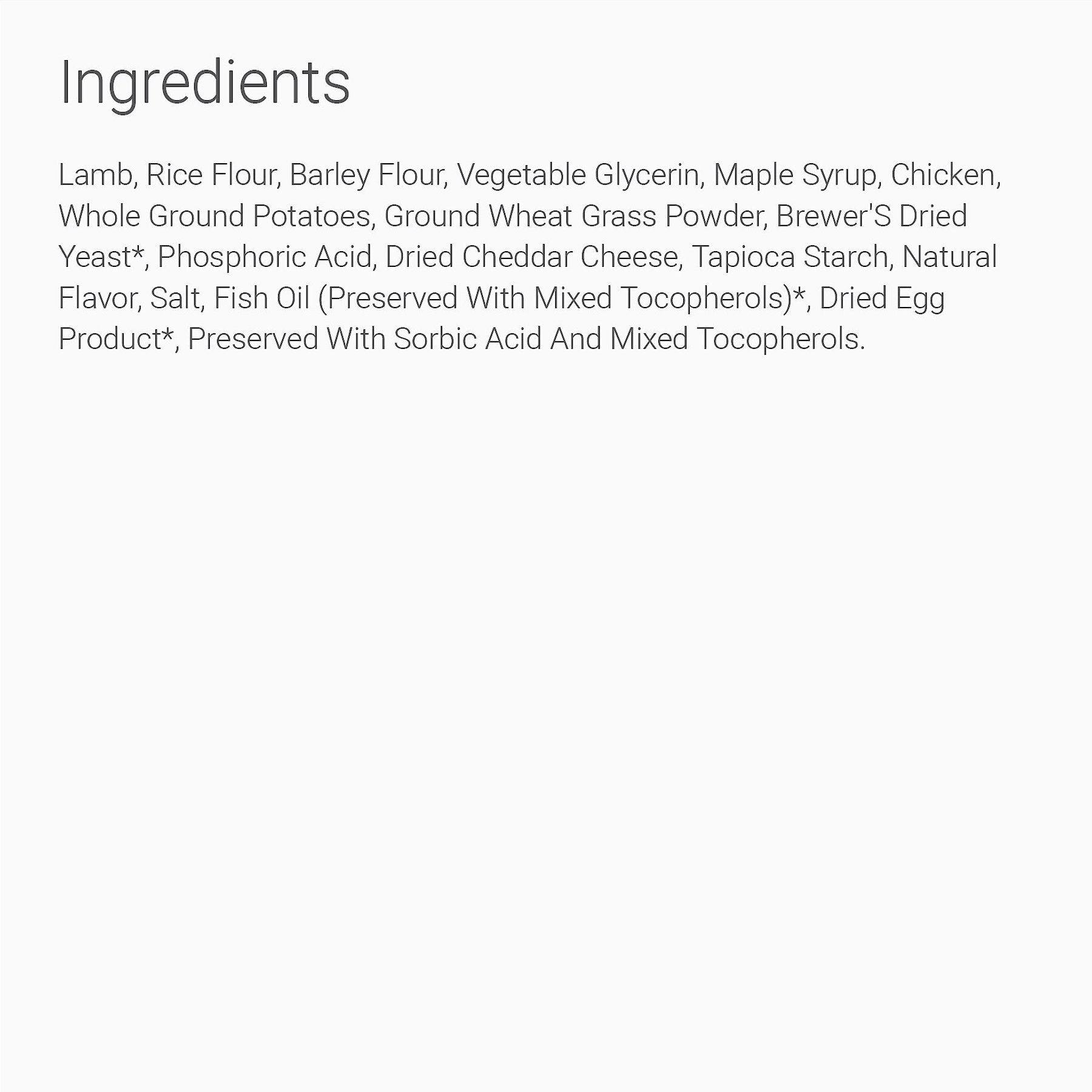Pet Greens Tasty Lamb Semi-Moist Li'l Dog Treats