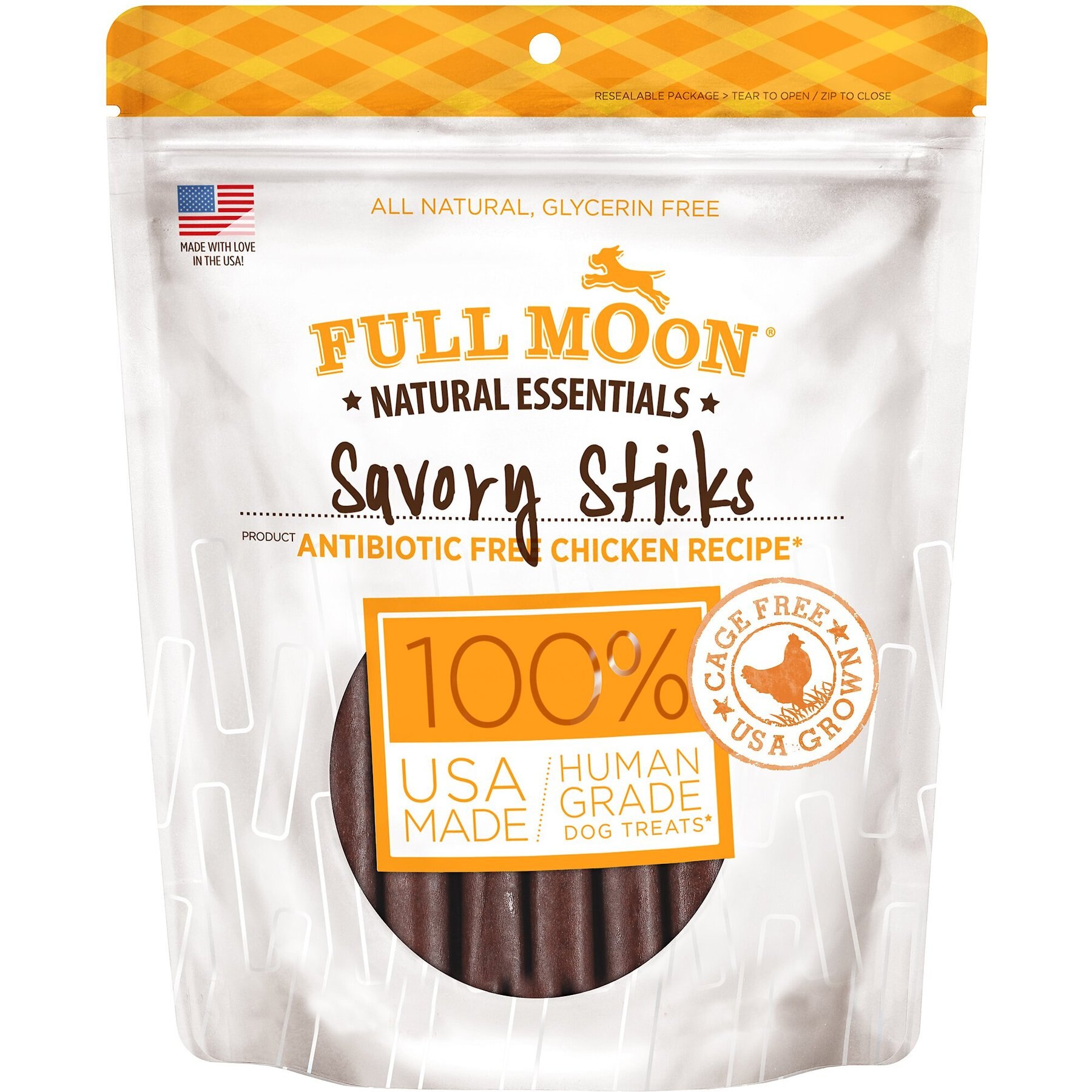 Full Moon All Natural Human Grade Chicken Savory Sticks Dog Treats
