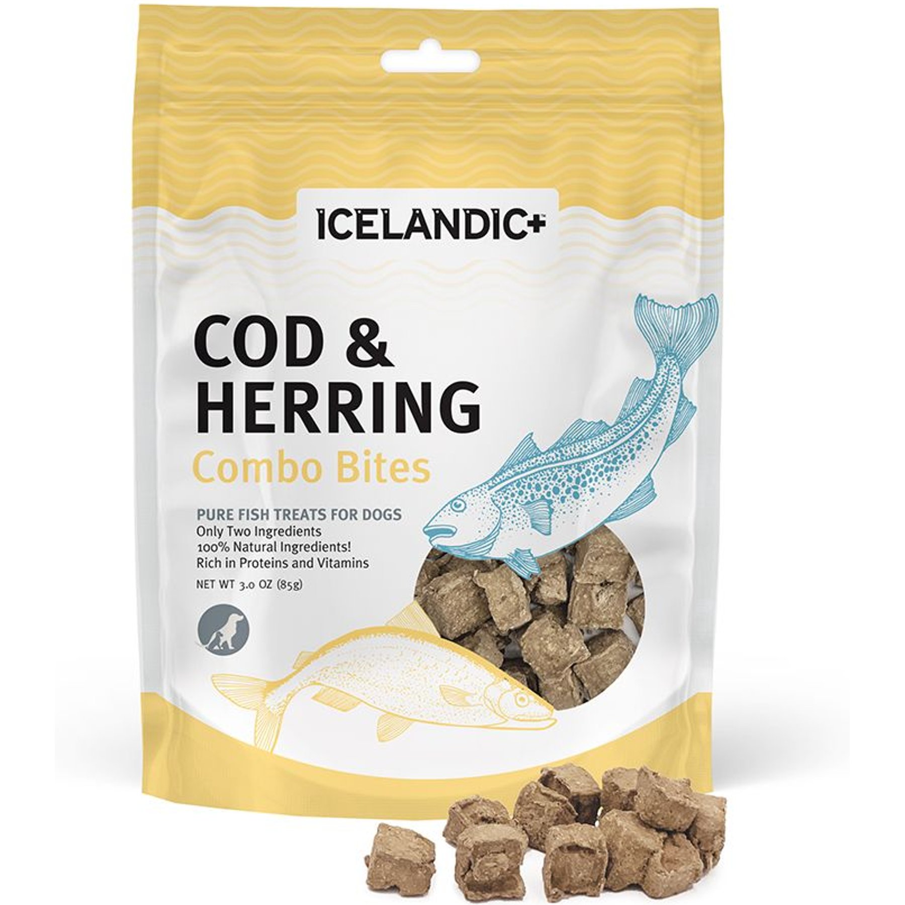 Icelandic+ Grain-Free Cod & Herring Combo Bites Dog Treats