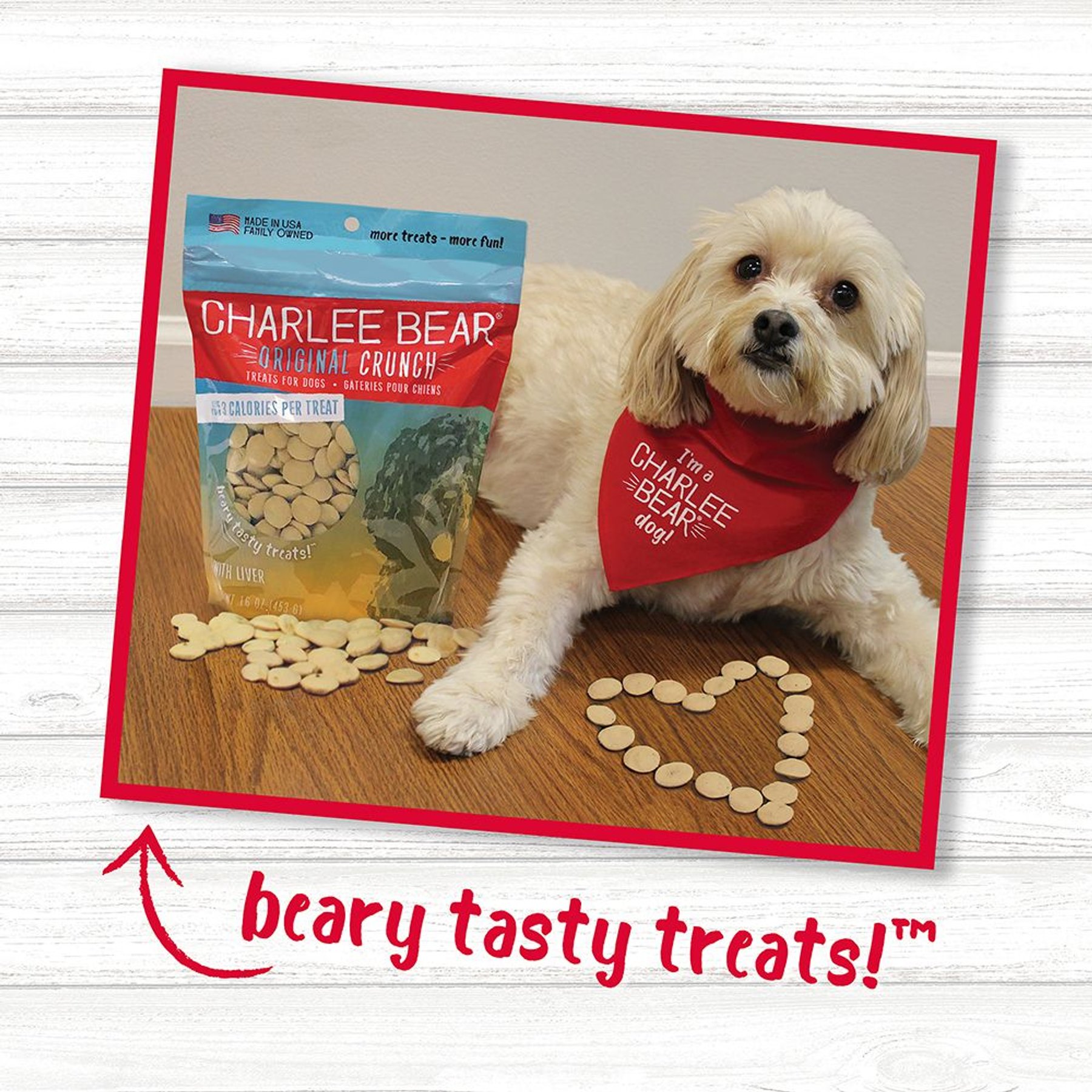 Charlee Bear Liver Flavor Dog Treats