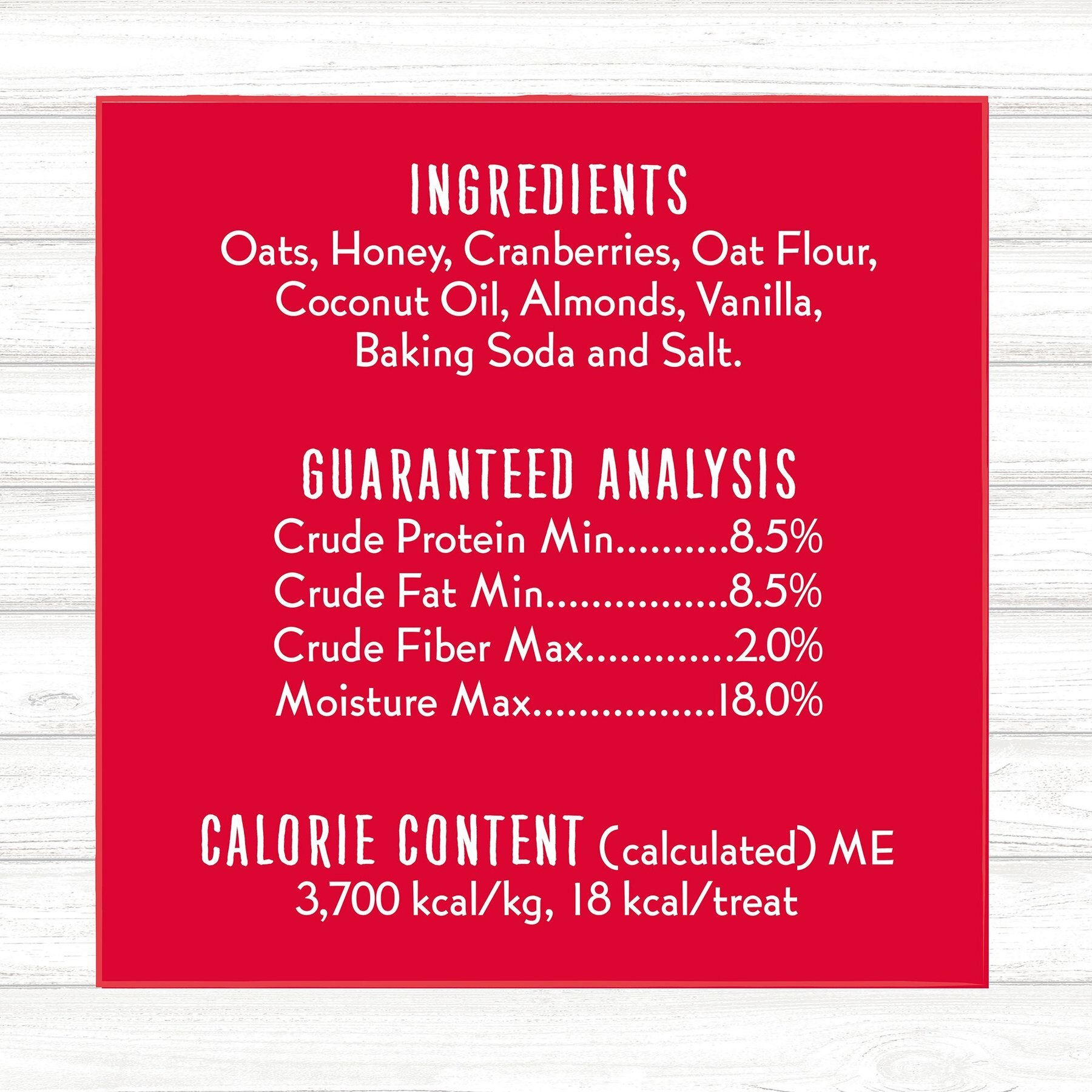 Charlee Bear Bearnola Bites Cranberry Cobbler Flavor Dog Treats, 8-oz bag