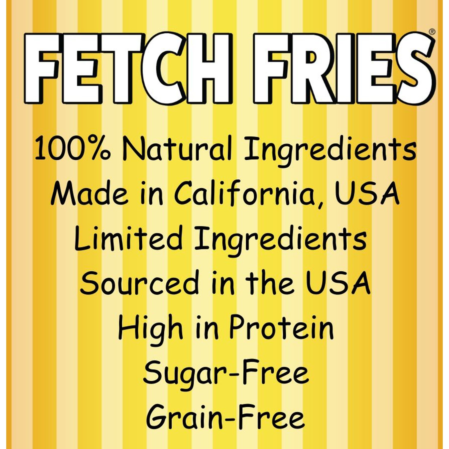 Fast Pet Food Fetch Fries Organic Turkey & Sweet Potato Grain-Free Dog Treats, 5-oz bag