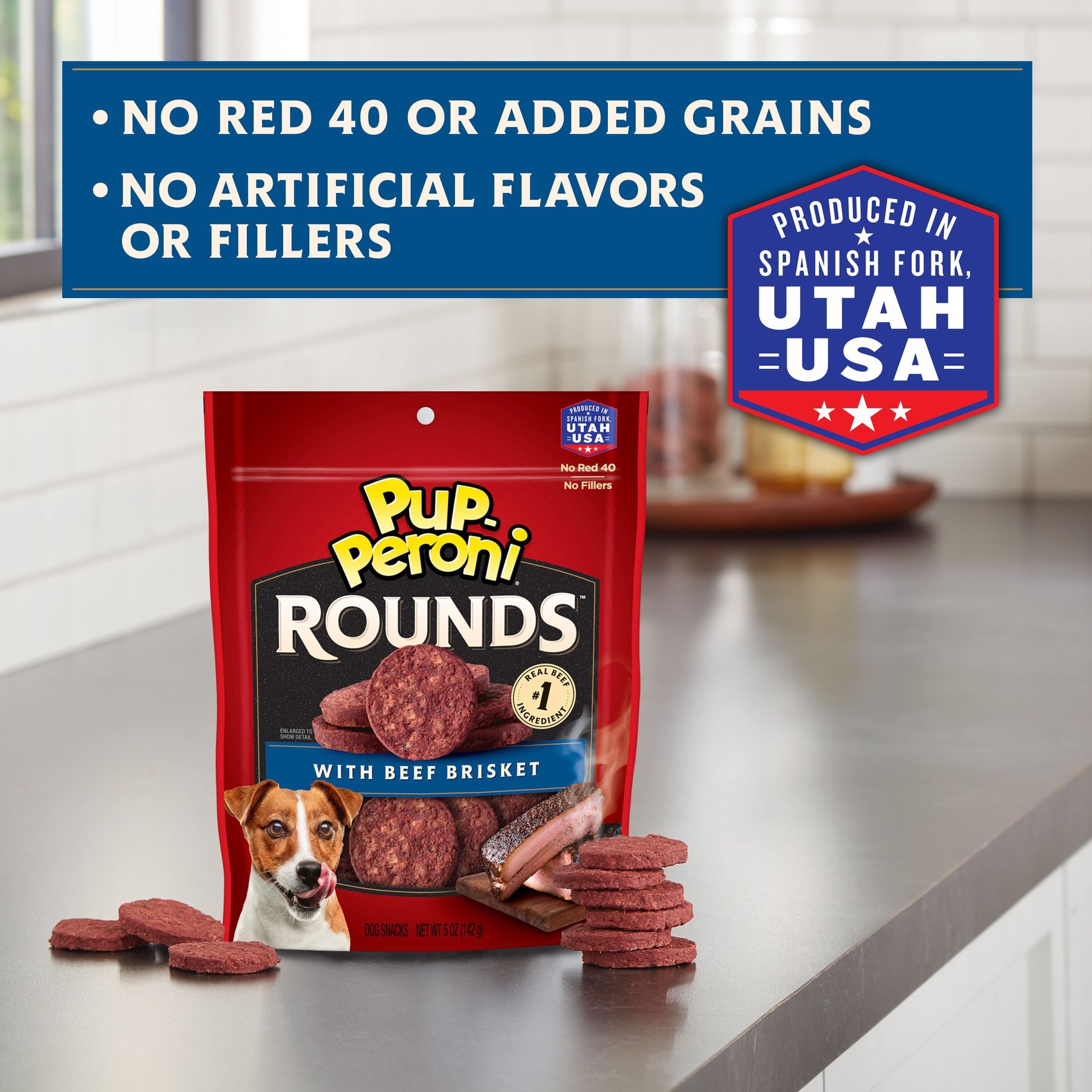 Pup-Peroni Rounds Beef Brisket Dog Treats
