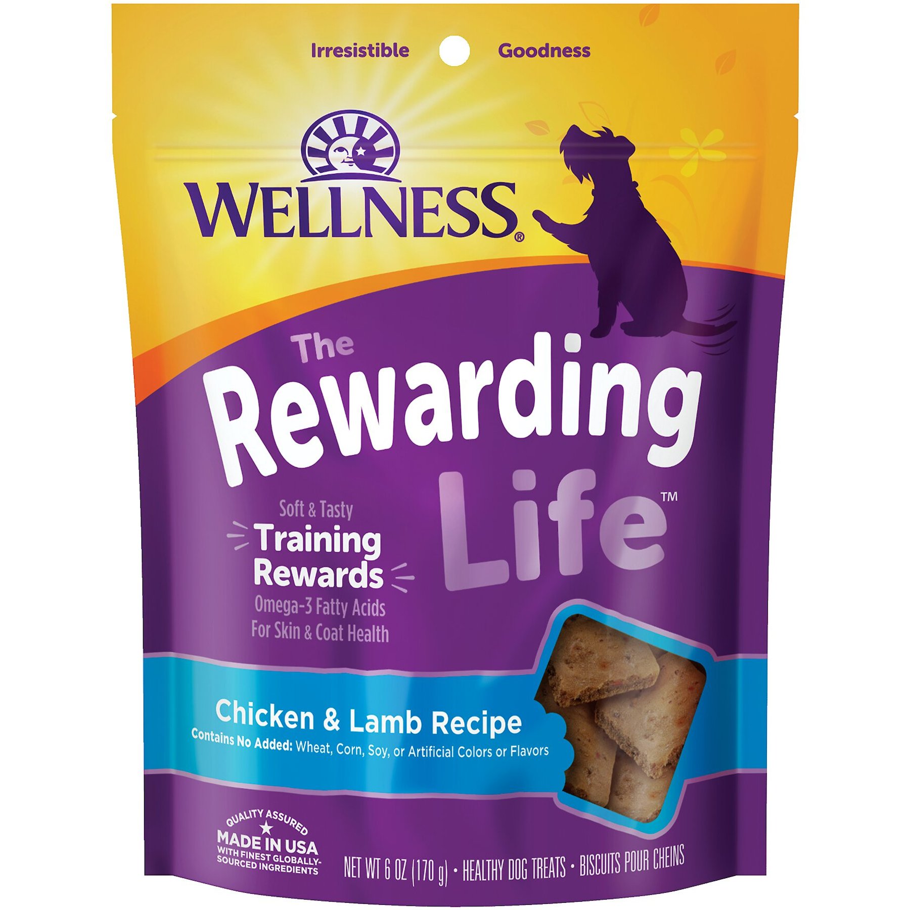 Wellness Rewarding Life Chicken & Lamb Grain-Free Soft & Chewy Dog Treats