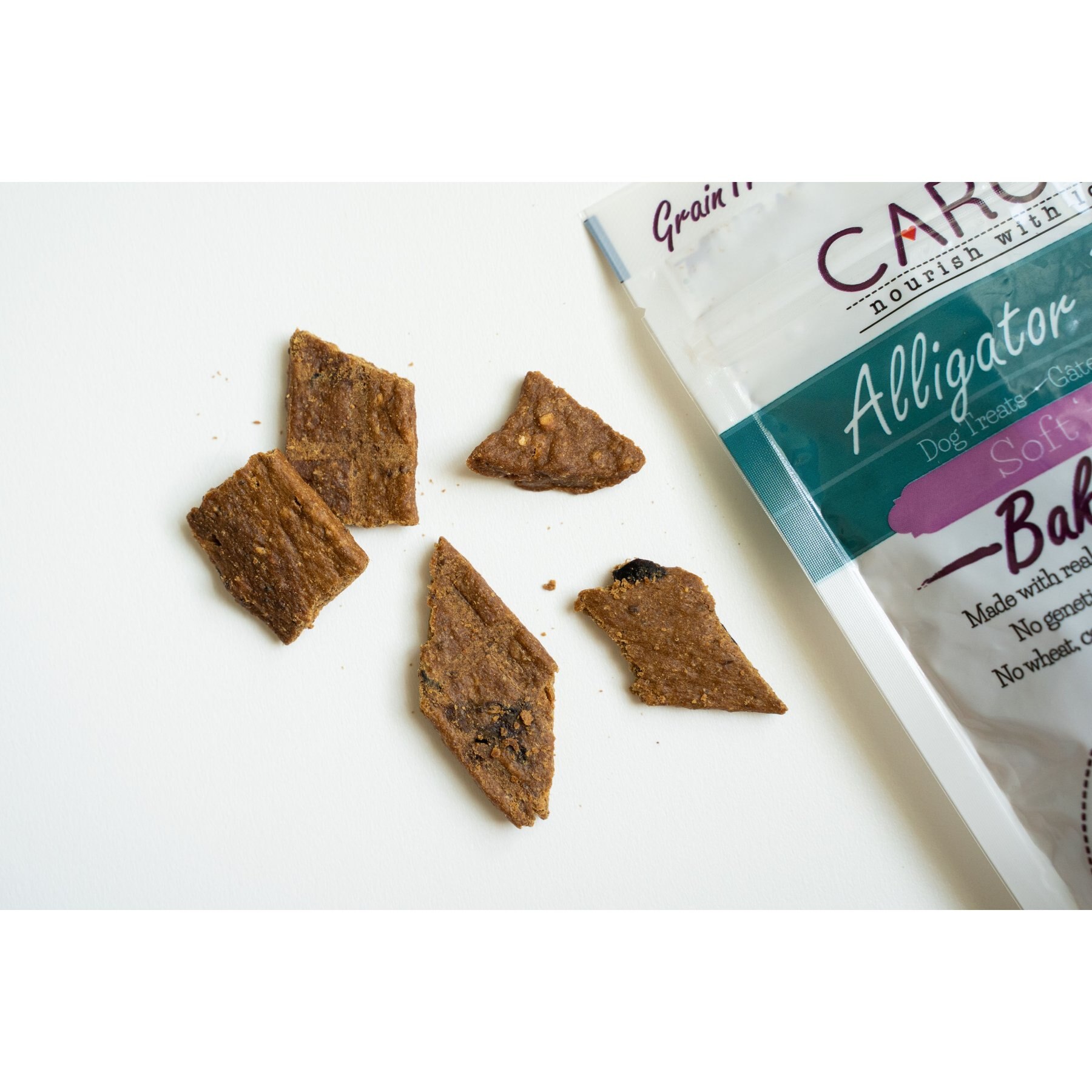 Caru Soft 'n Tasty Baked Bites Alligator Recipe Grain-Free Dog Treats