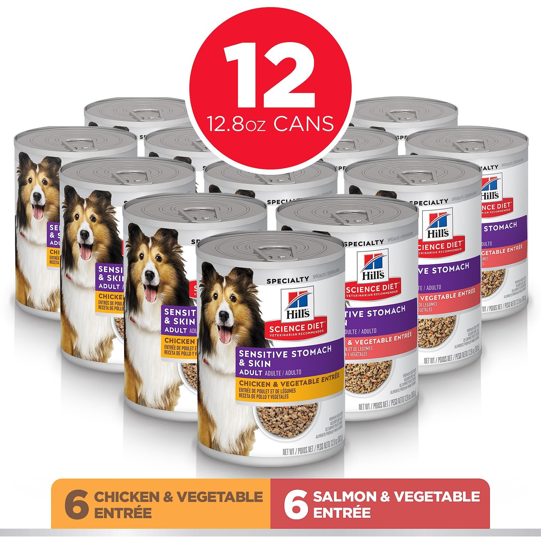 Hill's Science Diet Sensitive Stomach & Sensitive Skin Variety Pack Adult Canned Dog Food