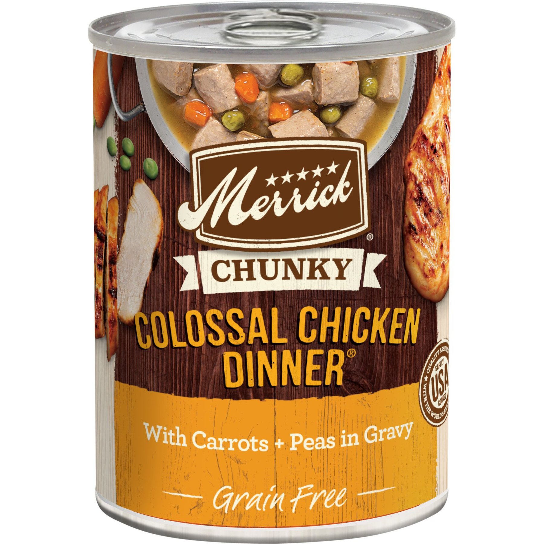 Merrick Chunky Grain-Free Wet Dog Food Colossal Chicken Dinner