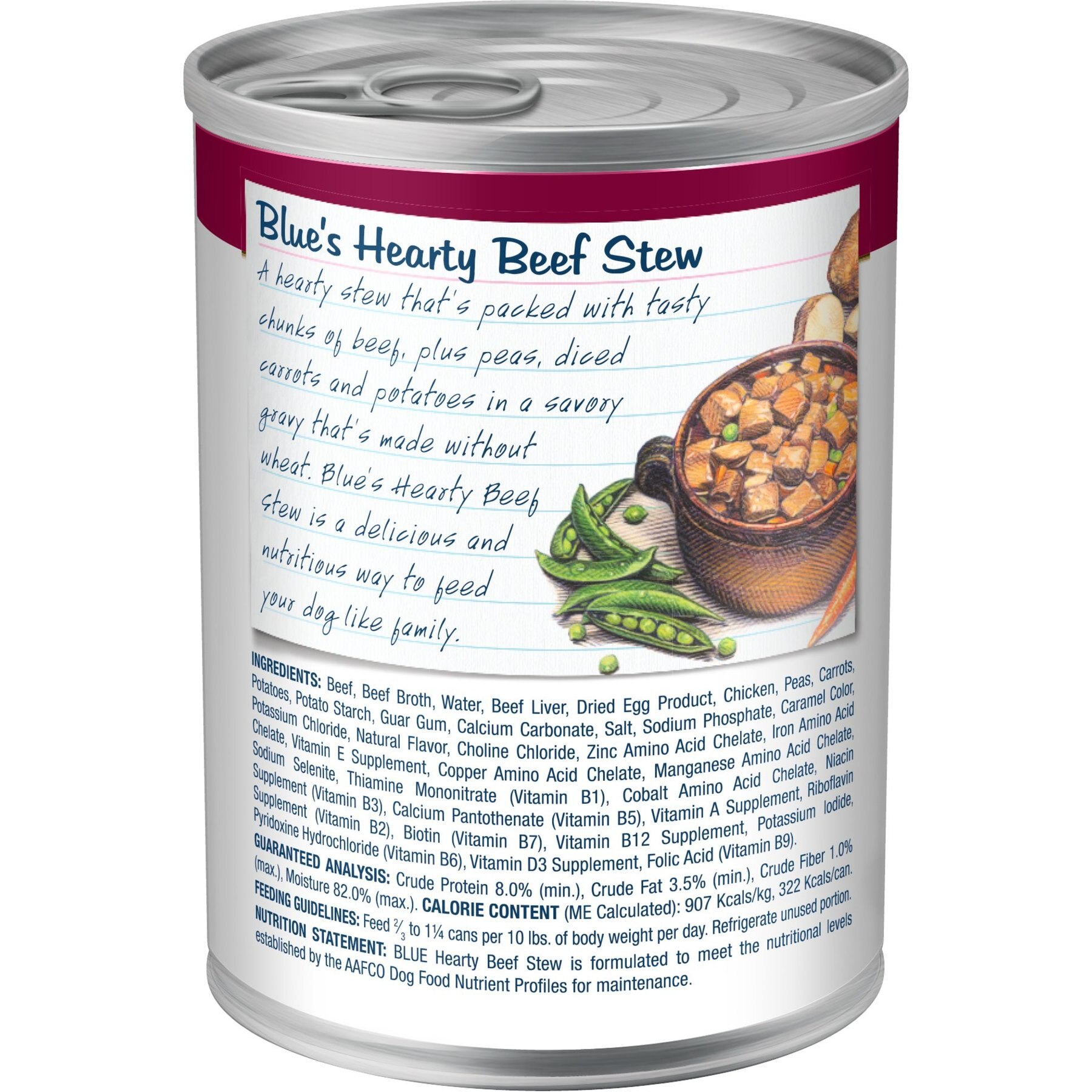 Blue Buffalo Blue’s Stew Hearty Beef Stew Grain-Free Canned Dog Food