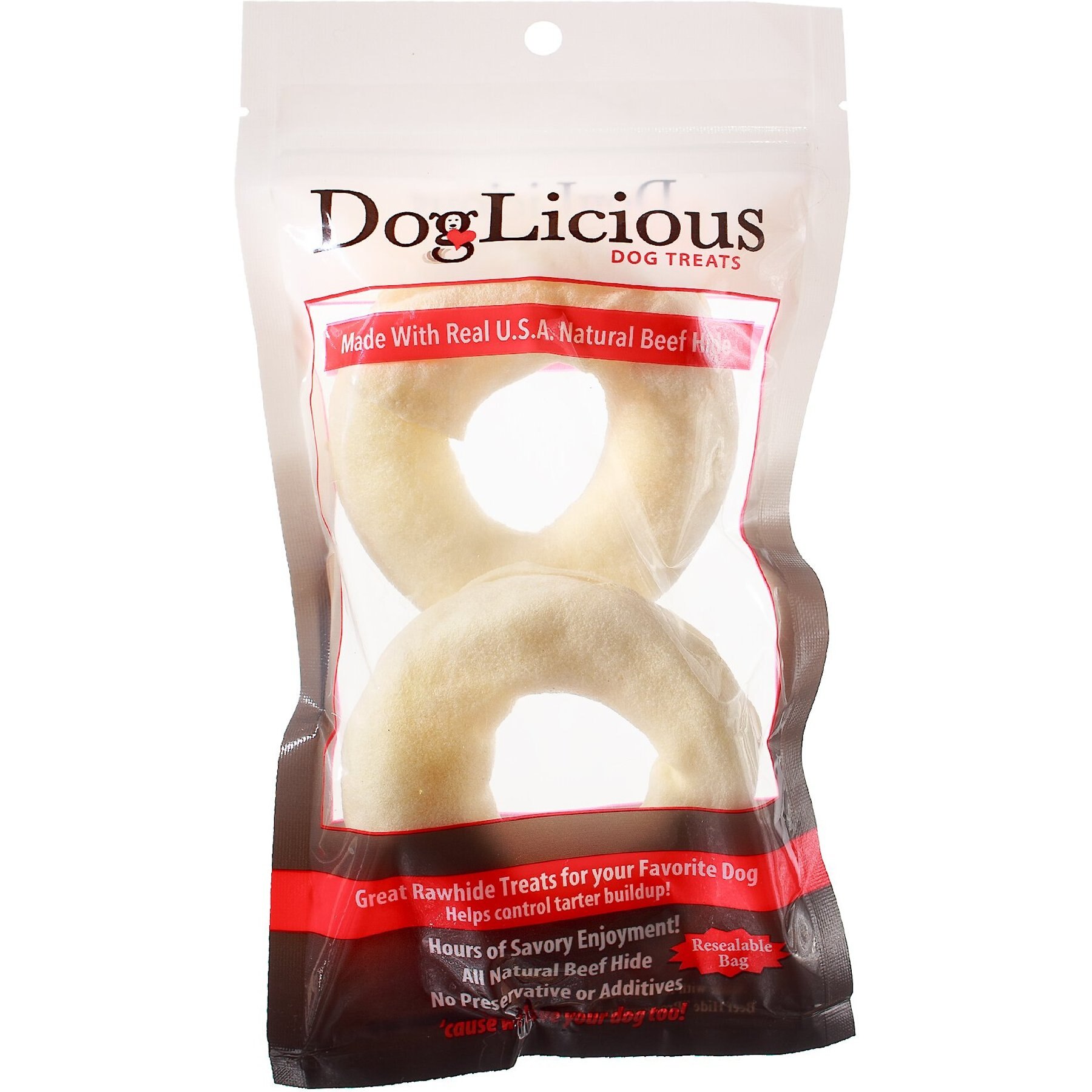 Canine's Choice DogLicious 3.5" Donut Dog Treats, 2 count