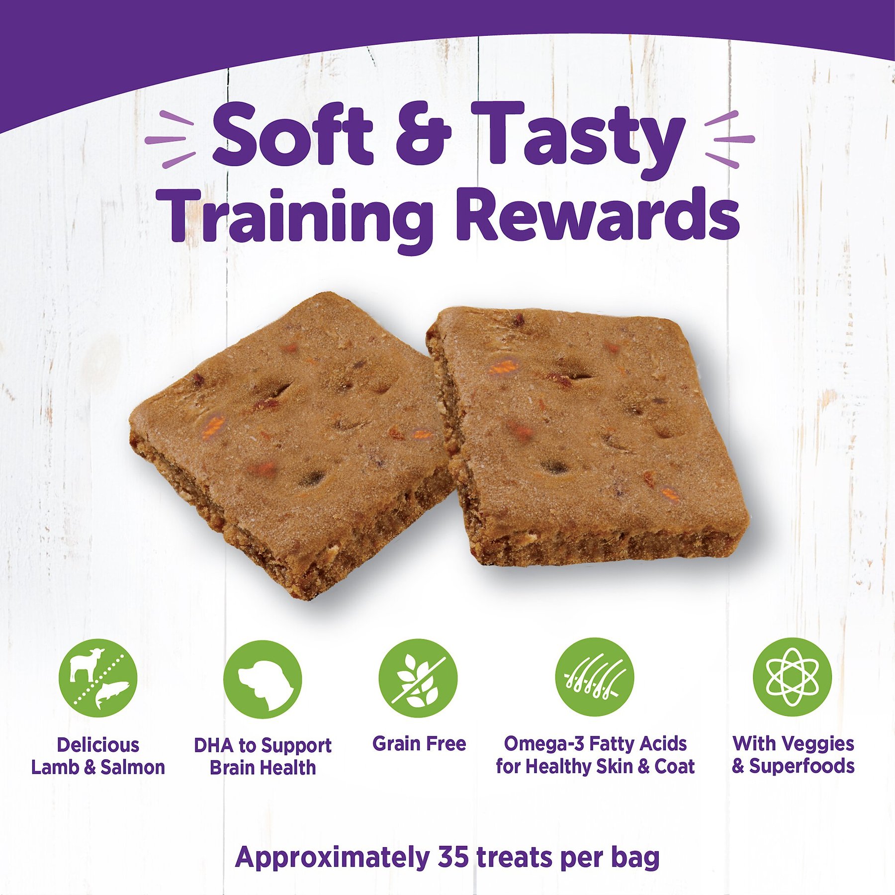 Wellness The Rewarding Life Lamb & Salmon Soft & Chewy Natural Dog Treats