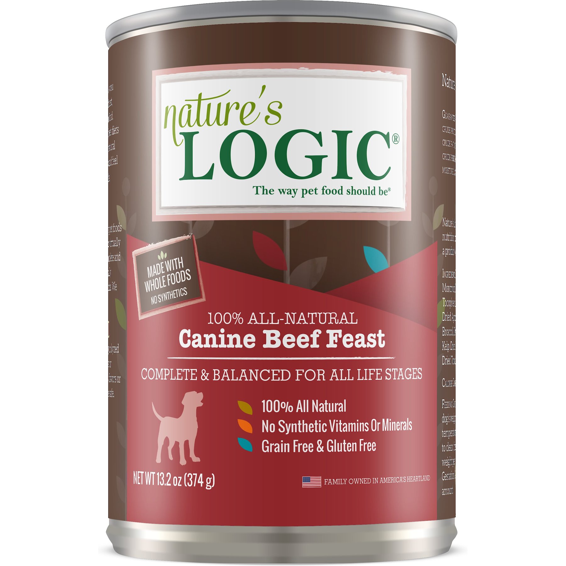 Nature's Logic Canine Beef Feast All Life Stages Grain-Free Canned Dog Food