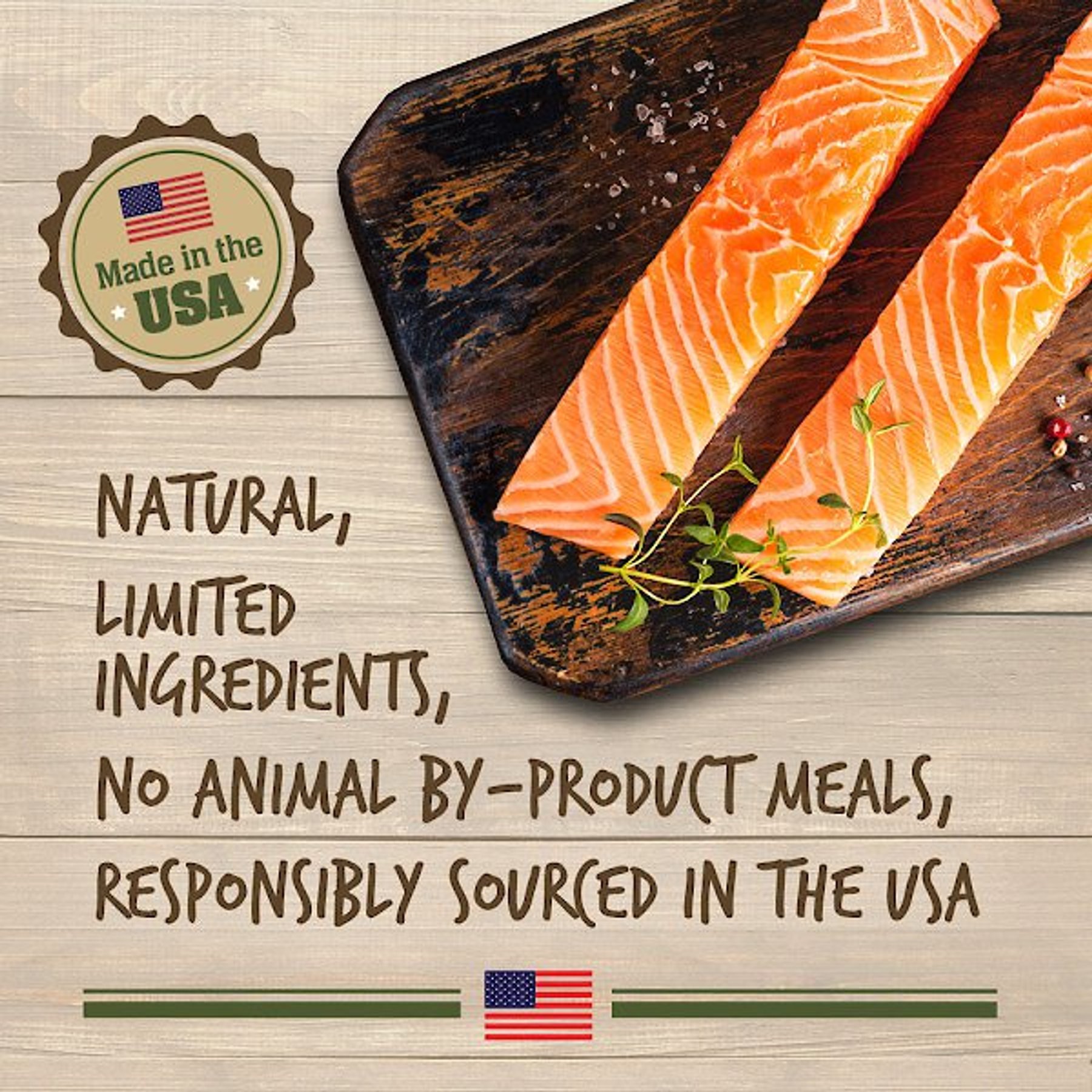 Wildly Natural Whole Jerky Alaskan Salmon Grain-Free Dog Treats, 5-oz bag