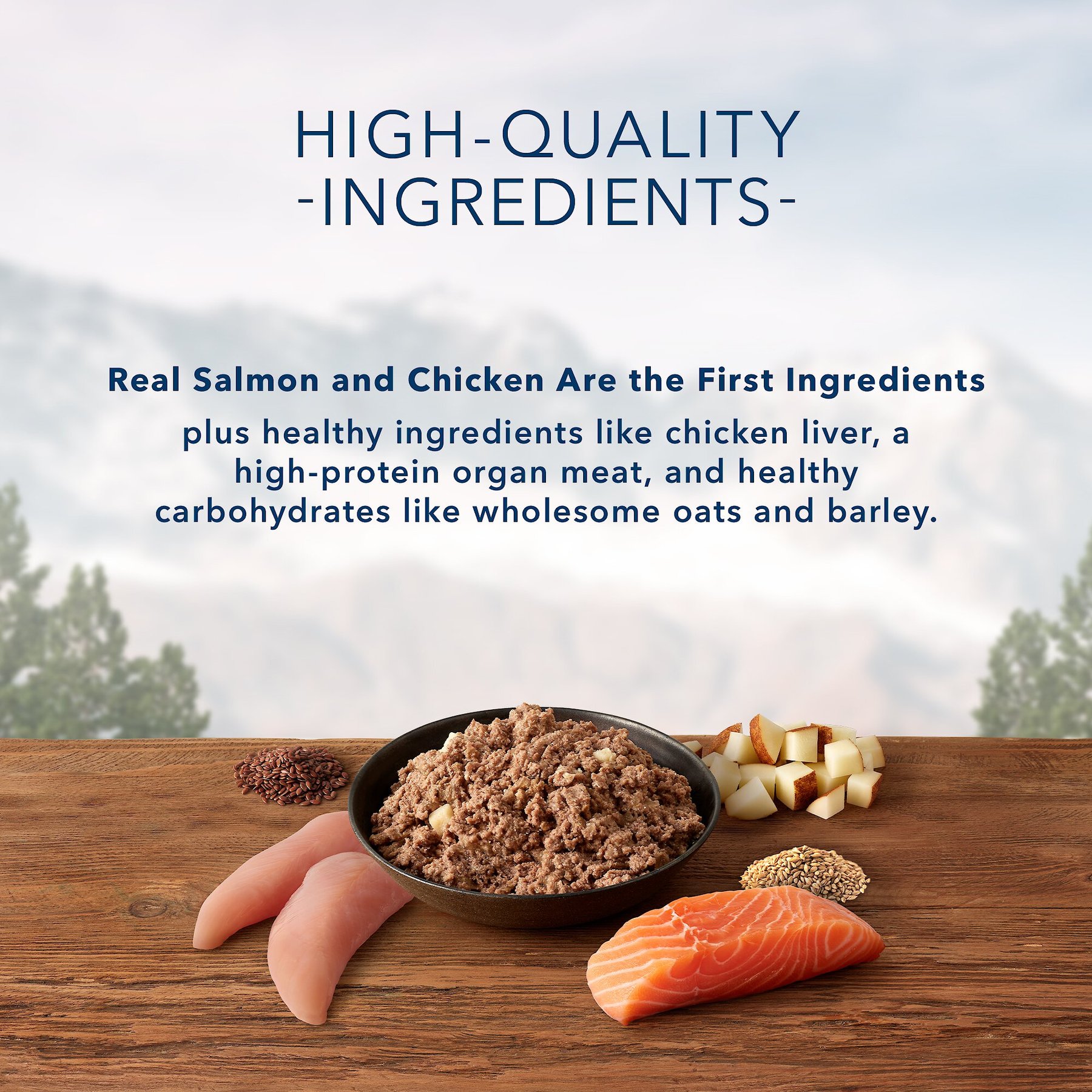 Blue Buffalo Wilderness Salmon & Chicken Grill with Oats & Barley Adult Wet Dog Food