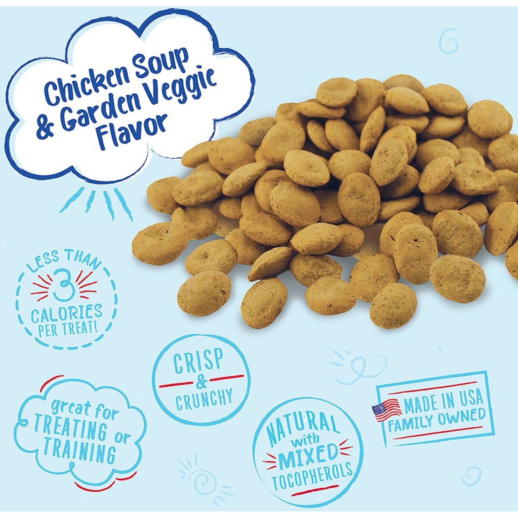 Charlee Bear Chicken Soup & Garden Veggie Flavor Dog Treats