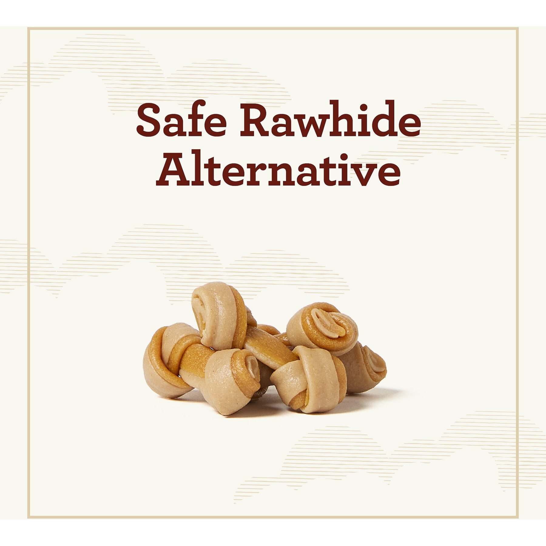 True Acre Foods, Rawhide-Free, Knotted Bones, with Natural Chicken Flavor Dog Treats