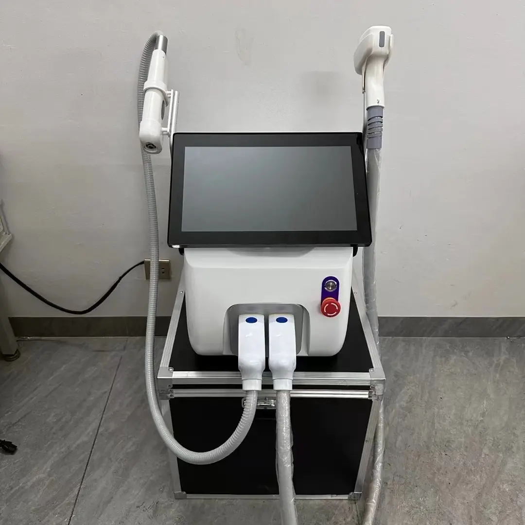 New Portable Nd Yag Pico Laser Tattoo Removal Ice 755nm 1064nm 808 nm Diode Laser Hair Removal Machine