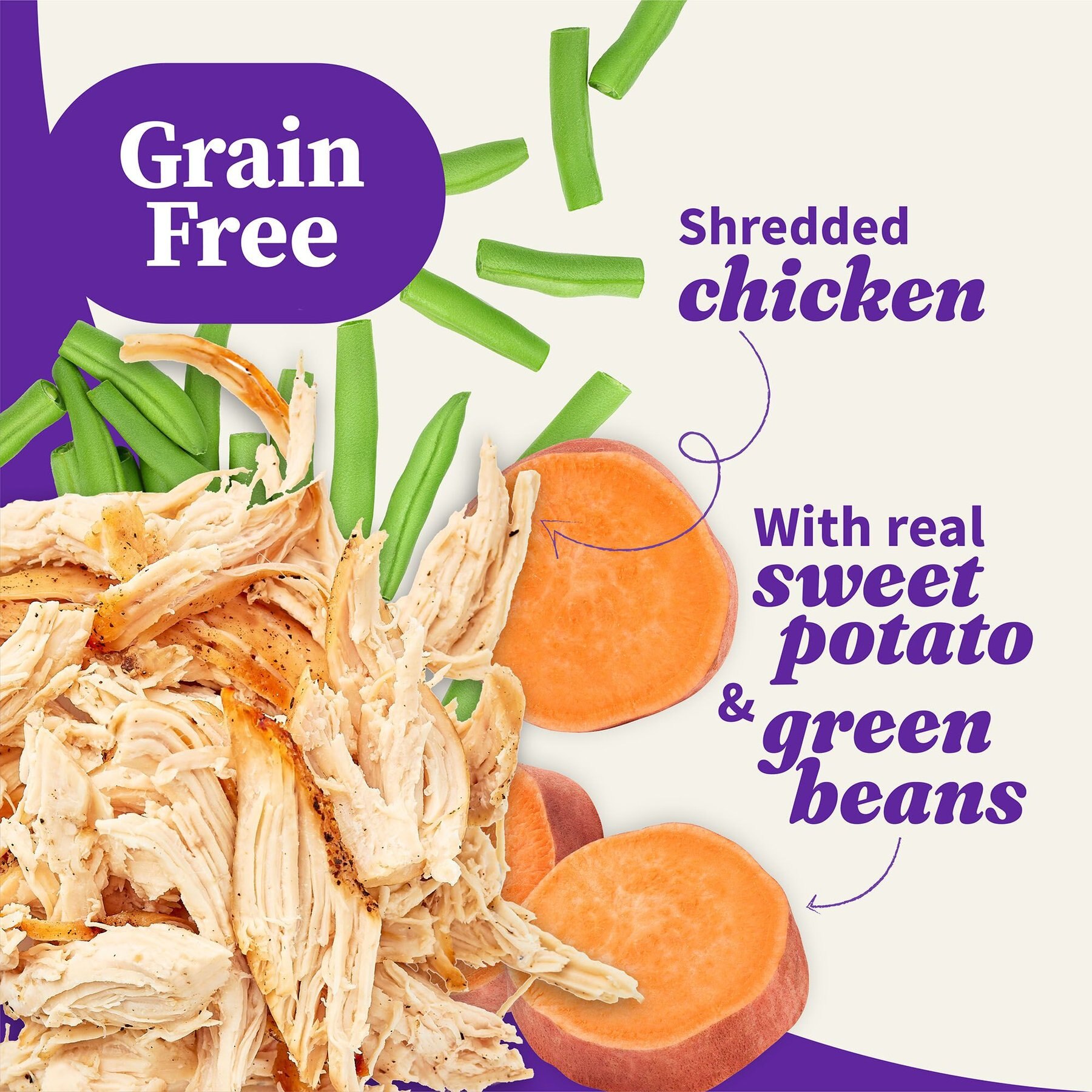 Halo Elevate Smoky BBQ Shredded Chicken Stew with Sweet Potatoes & Green Beans Grain-Free Wet Dog Food, 12.7-oz can, case of 6