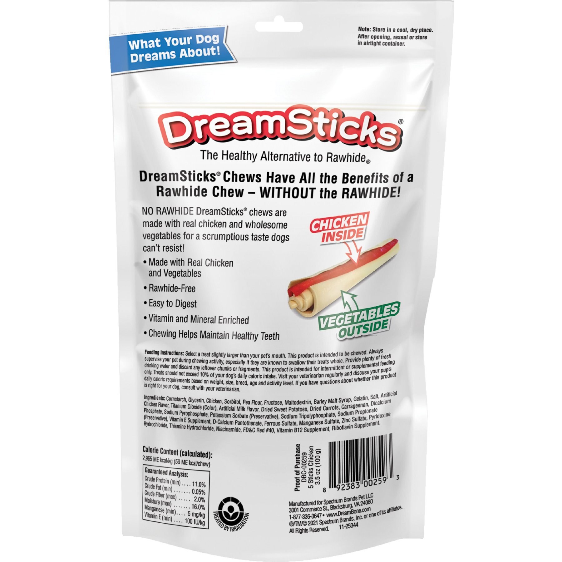 DreamBone DreamSticks Chicken Chews Dog Treats