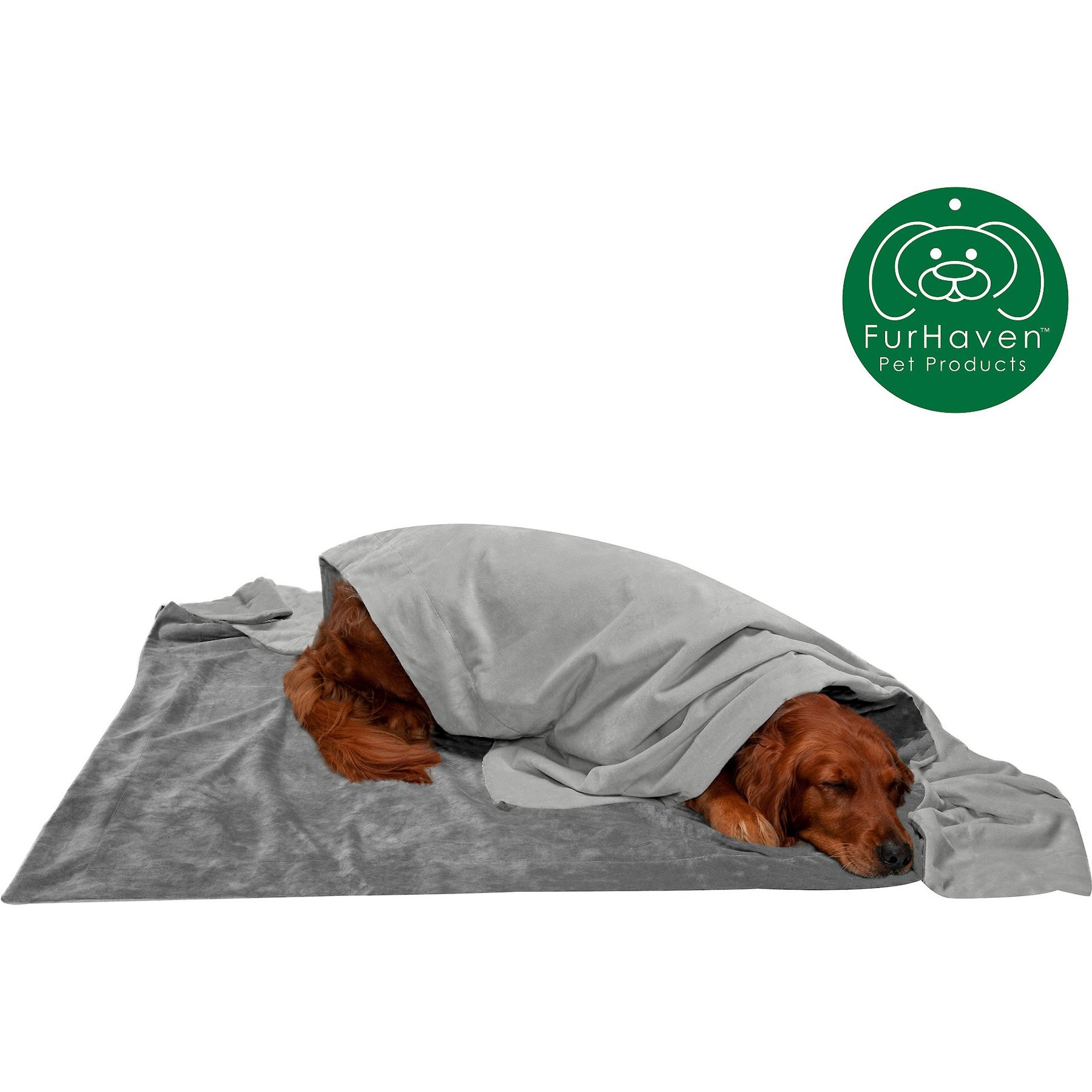 FurHaven Waterproof Velvet Dog & Cat Throw Blanket