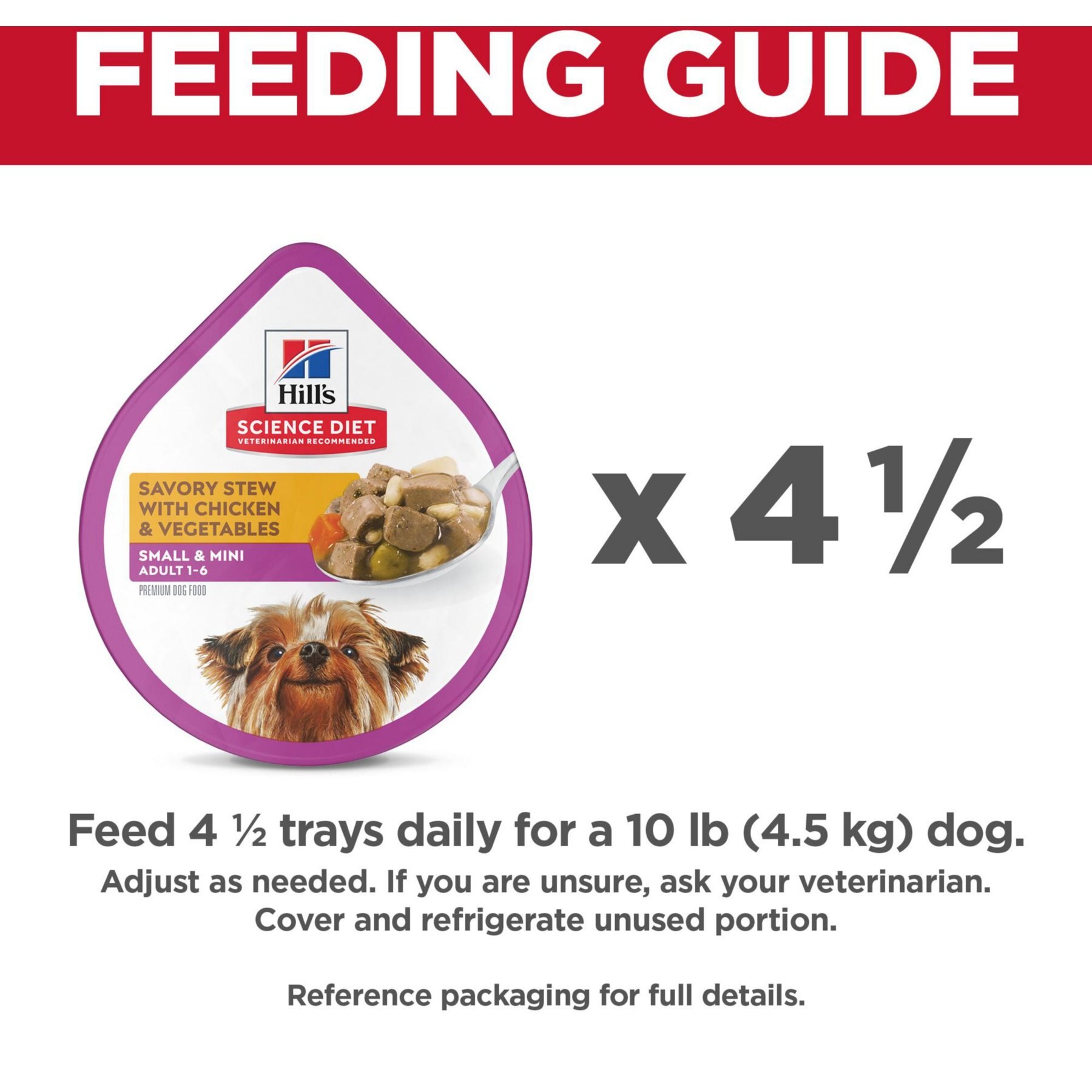 Hill's Science Diet Adult Small Breed & Mini Breed Savory Stew Chicken & Vegetable Wet Dog Food Trays