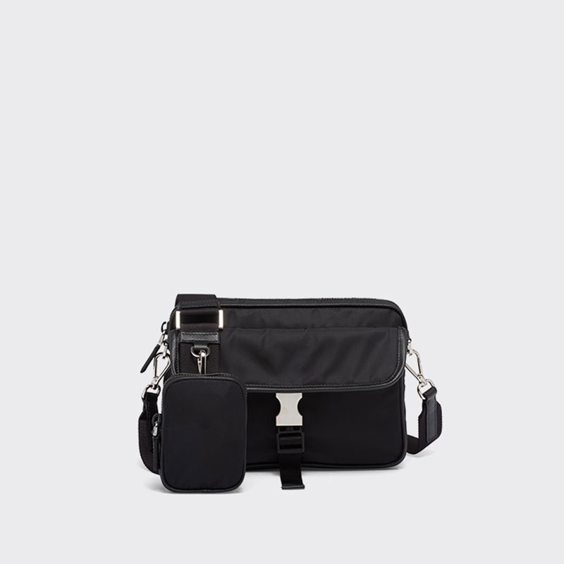 Luxury Quality Designer Crossbody Bag 2VH133 Stylish Nylon fabric design Black style men Postman outdoorsy Travel mini wallet