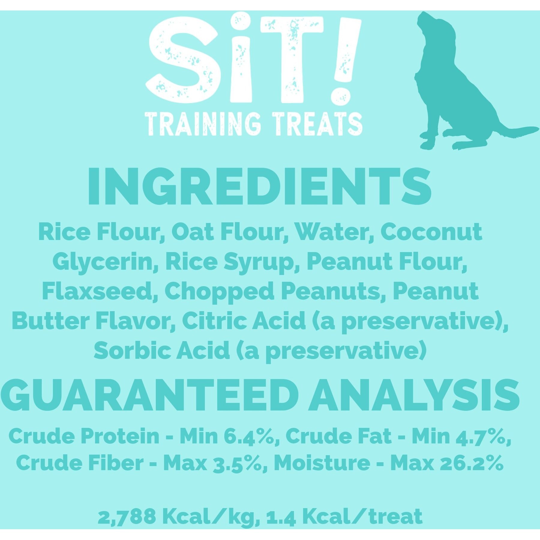 Etta Says! Sit! Training Treats Peanut Butter Recipe Dog Treats, 6-oz bag