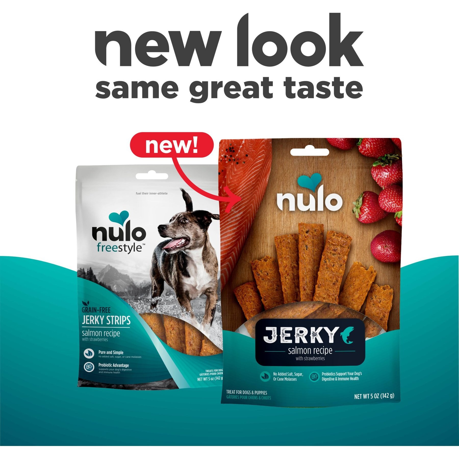 Nulo Premium Jerky Strips Dog Treats, Grain-Free High Protein Jerky Strips made with BC30 Probiotic to Support Digestive & Immune Health Dog Treats