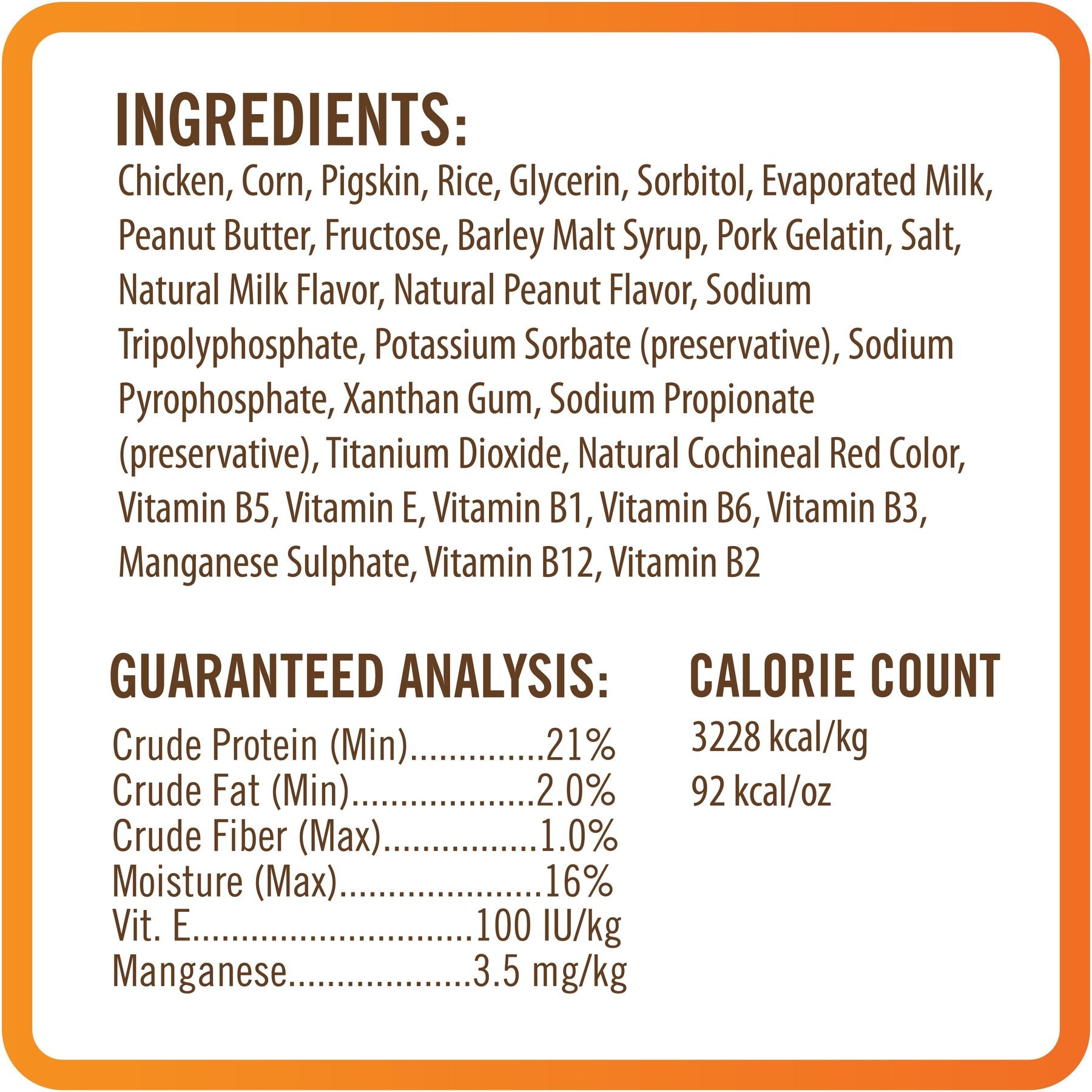 Nutri Chomps Mini Peanut Butter Flavor Twist Dog Treats
