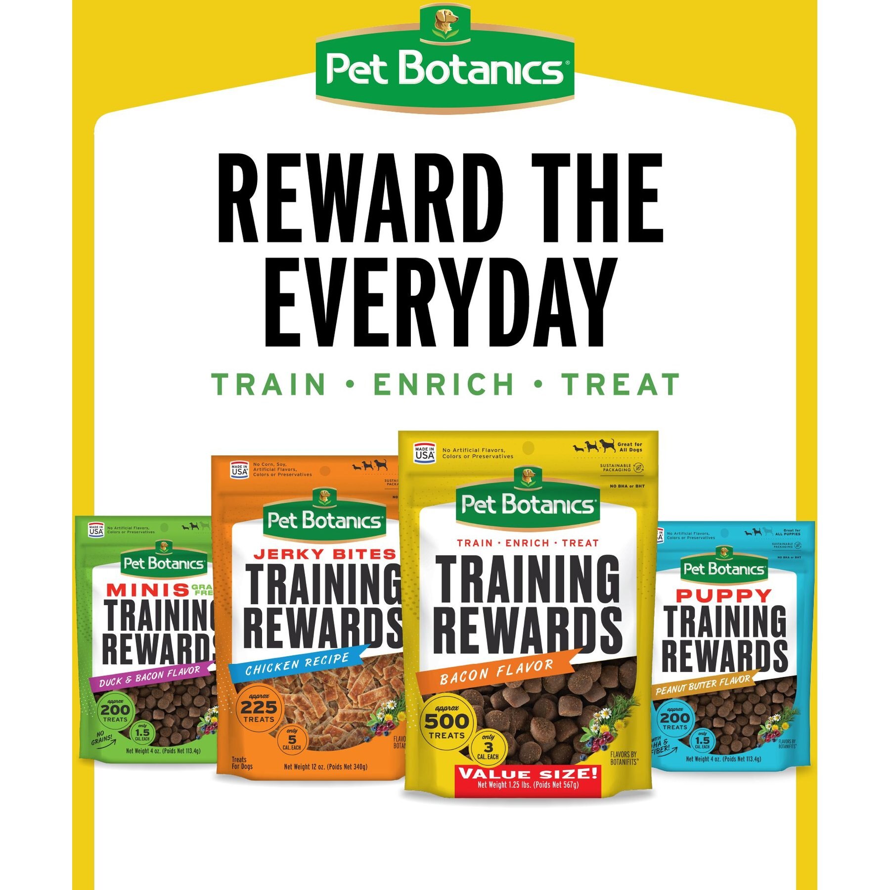 Pet Botanics Mini Training Reward Bacon Flavor Dog Treats