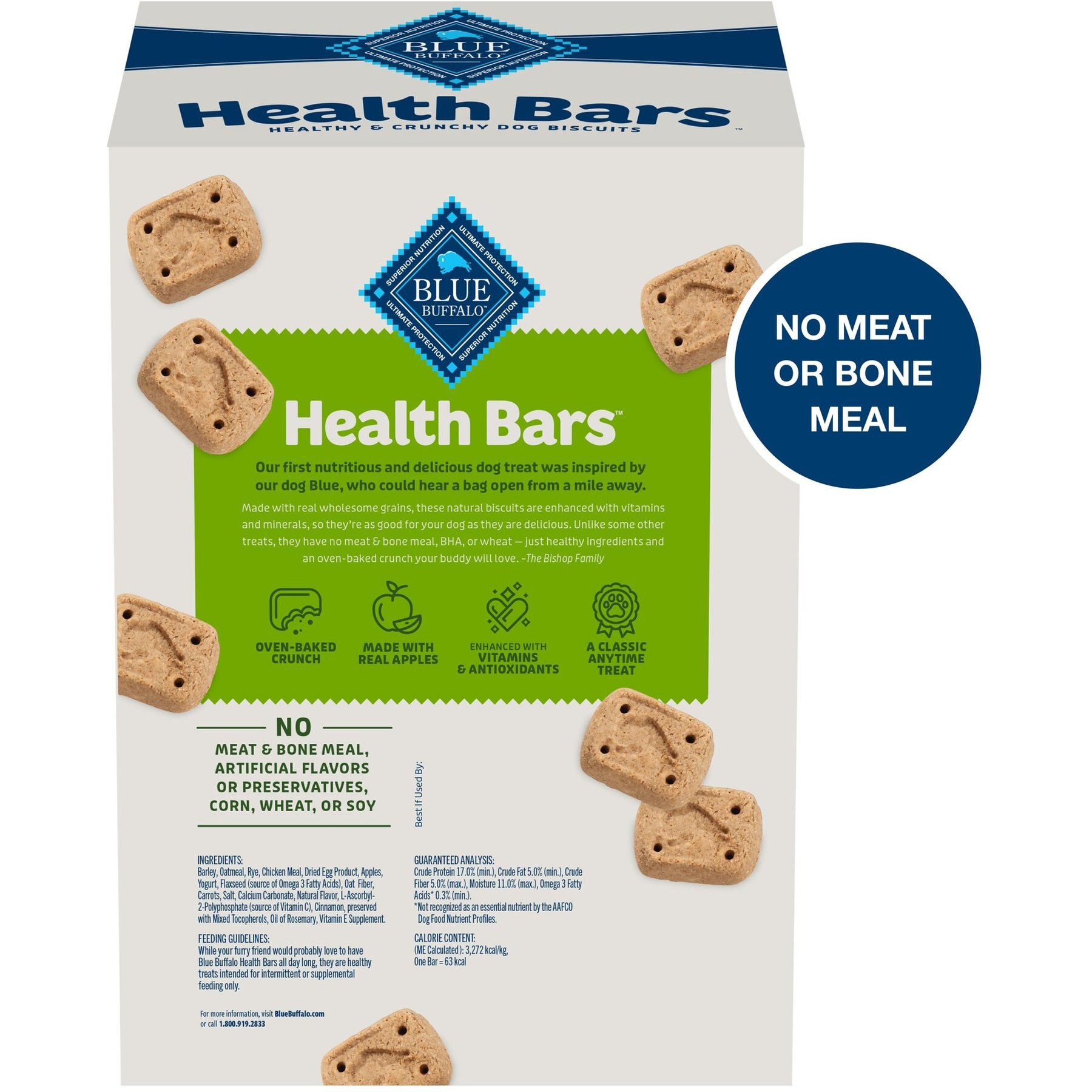 Blue Buffalo Mini Health Bars Baked Apples & Yogurt Dog Treats