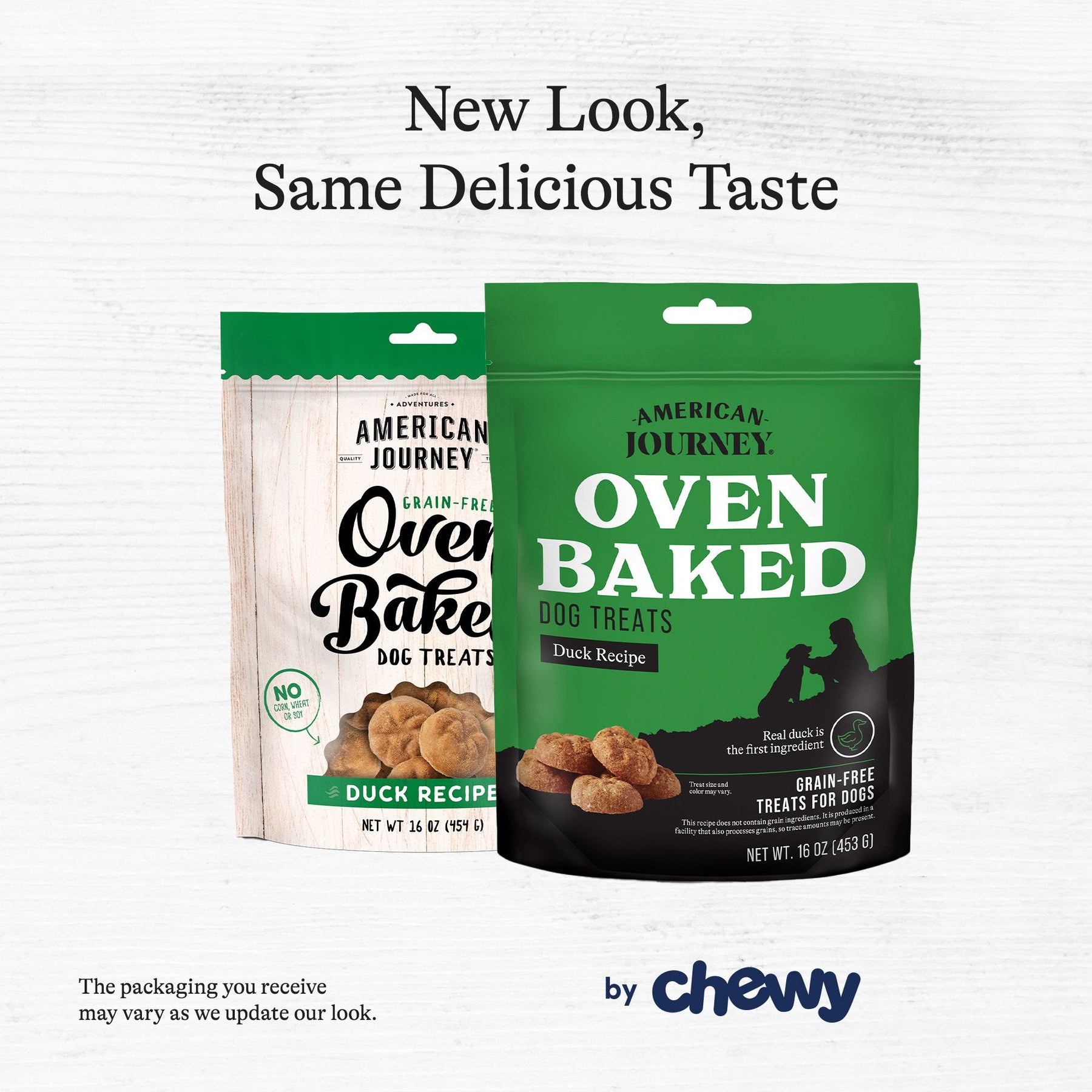 American Journey Duck Recipe Grain-Free Oven Baked Crunchy Biscuit Dog Treats