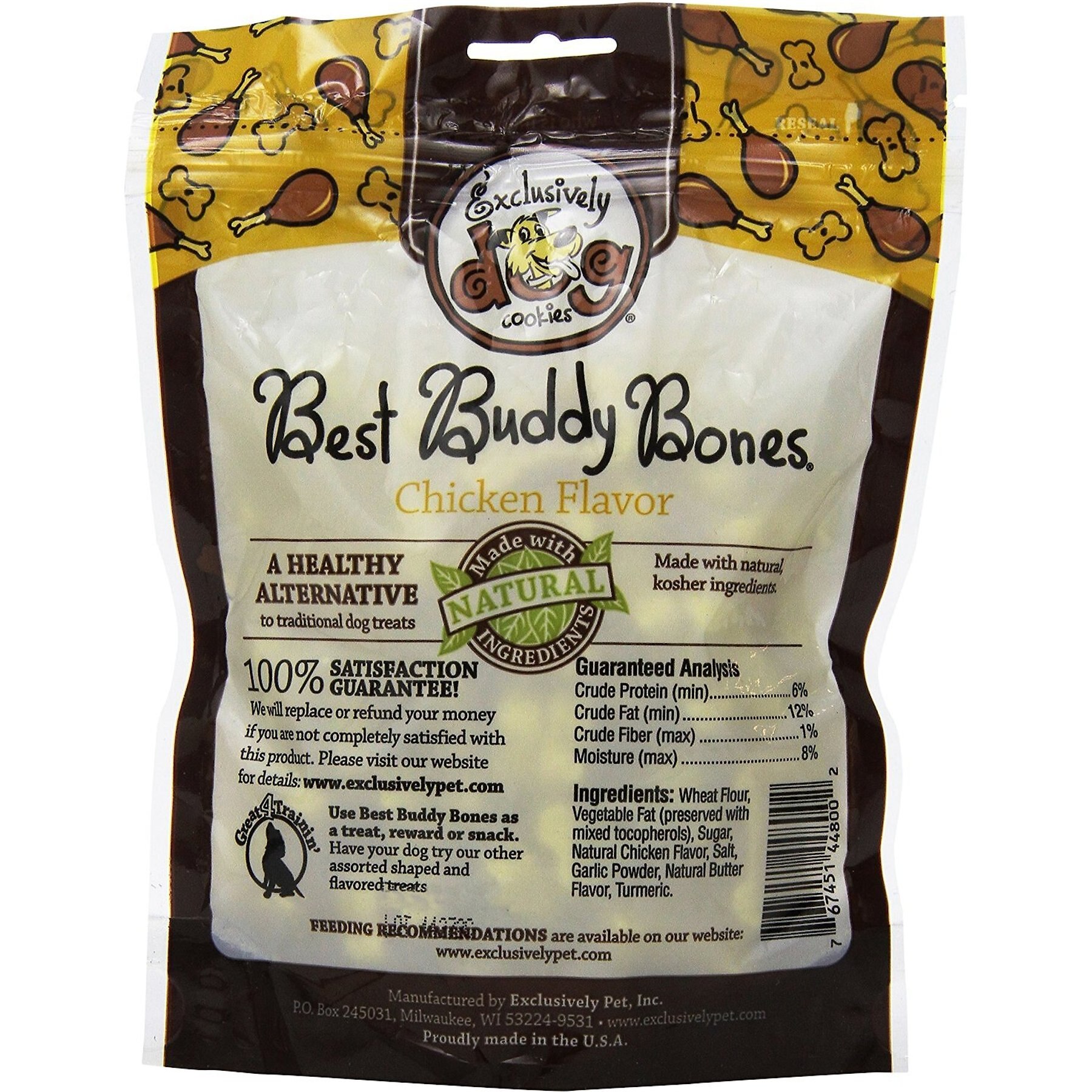 Exclusively Dog Best Buddy Bones Chicken Flavor Dog Treats