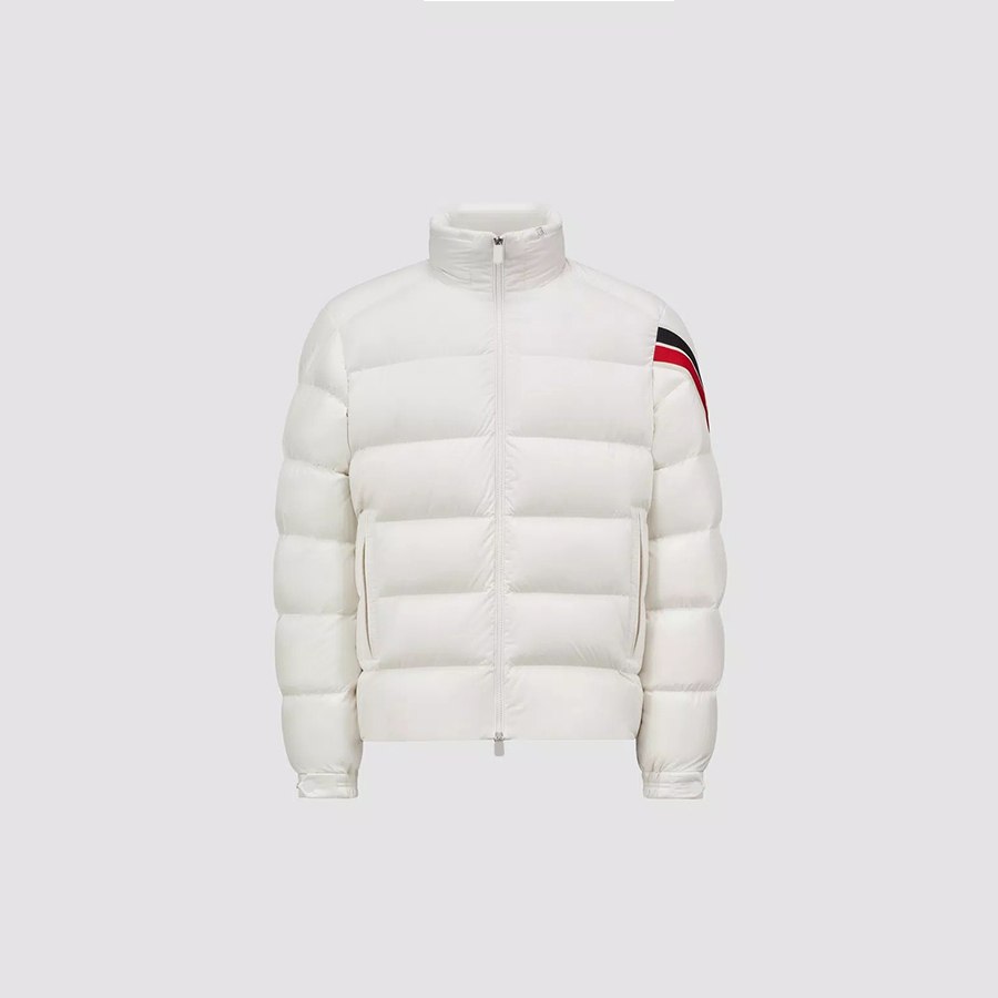 Arm Colorful Stripes Men Down Jacket Fashion Stand Collar puffer jacket Winter warm coat size 1-5