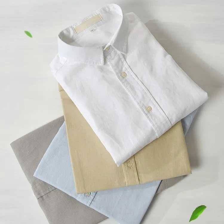 Mens Cotton Linen Short Sve Slim Fit Shirt Breathable Summer Cotton Linen Blend Tops Casual White Button Down ShirtXJ241120