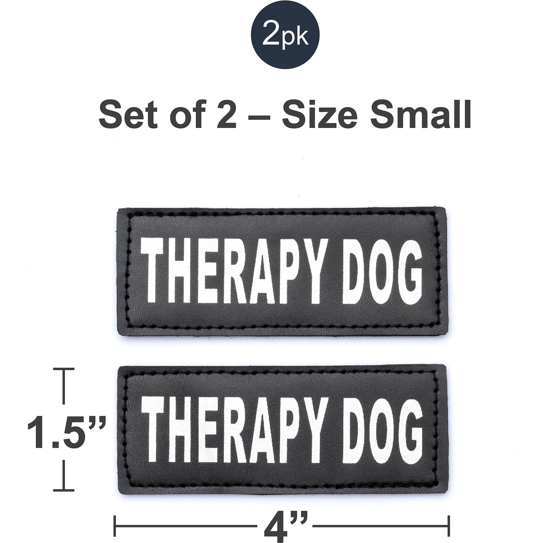 Industrial Puppy Therapy Dog Harness Patch, 2 count