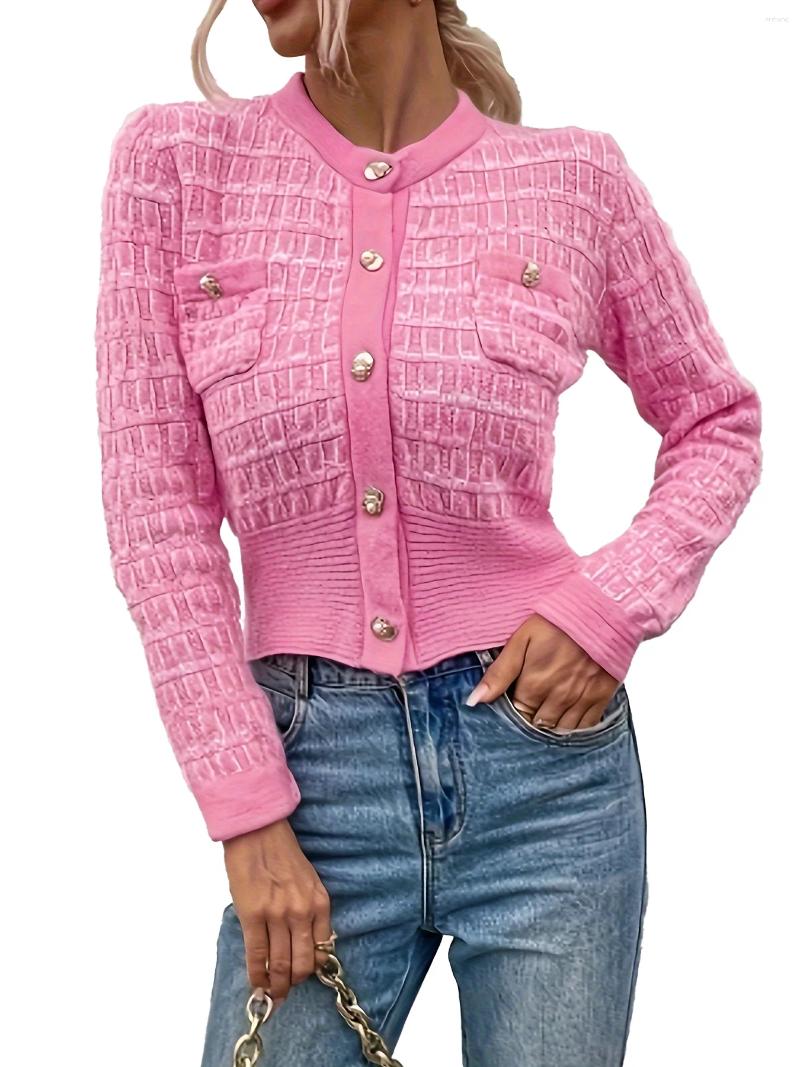 Womens Knits Cardigan Sweater For Women Pocket With Cloth Long Sleeve Ribbed Casual