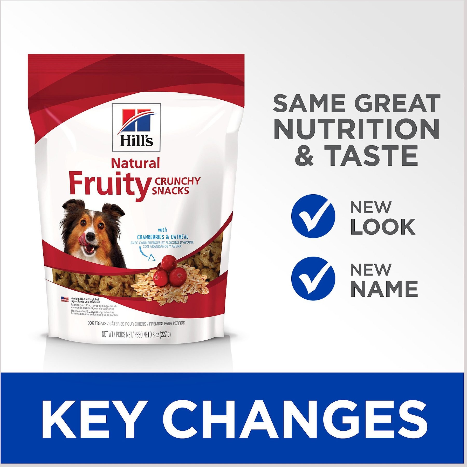 Hill's Natural Fruity Snacks with Cranberries & Oatmeal Crunchy Dog Treats