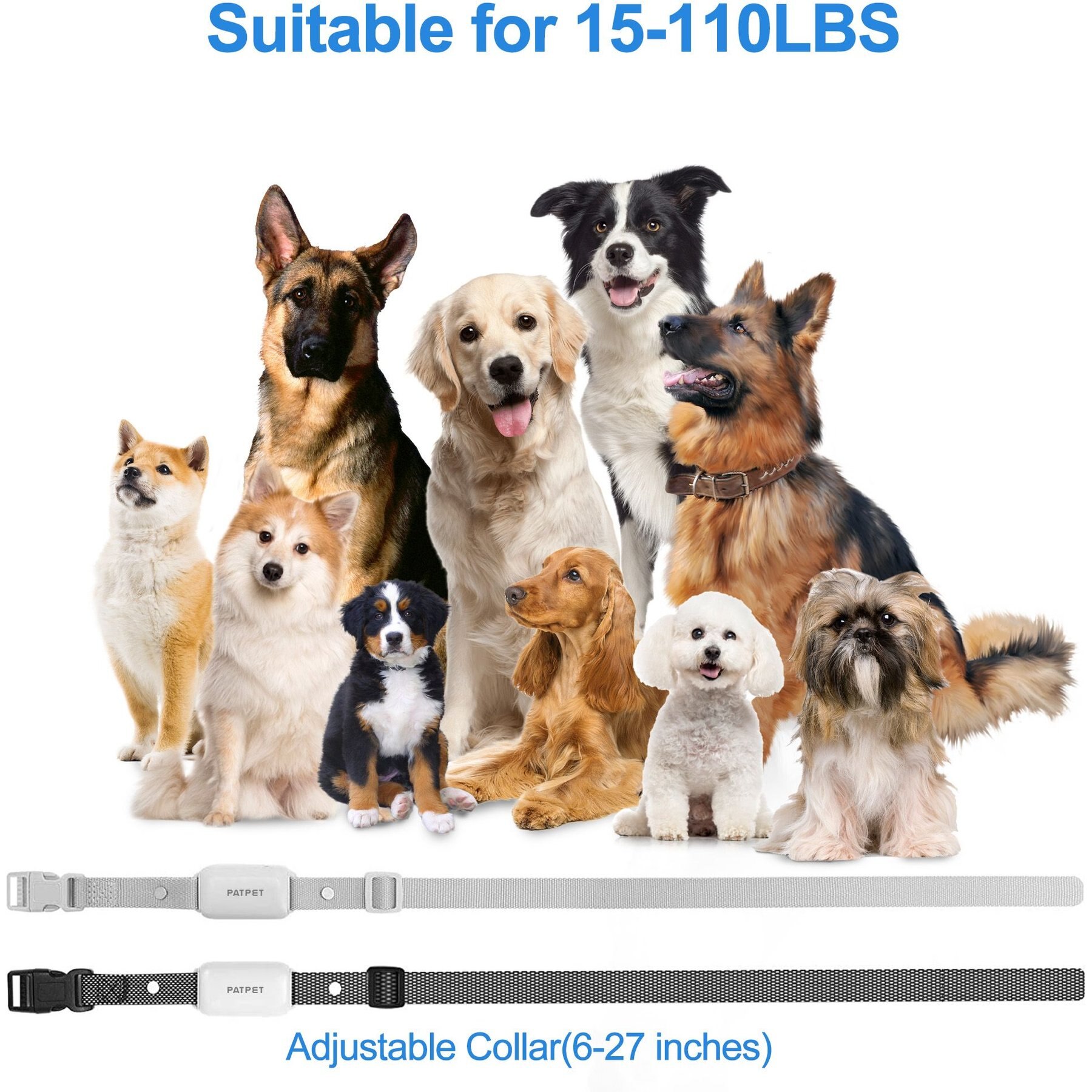 PATPET P650 Anti-Bark & Remote Dog Training Collar