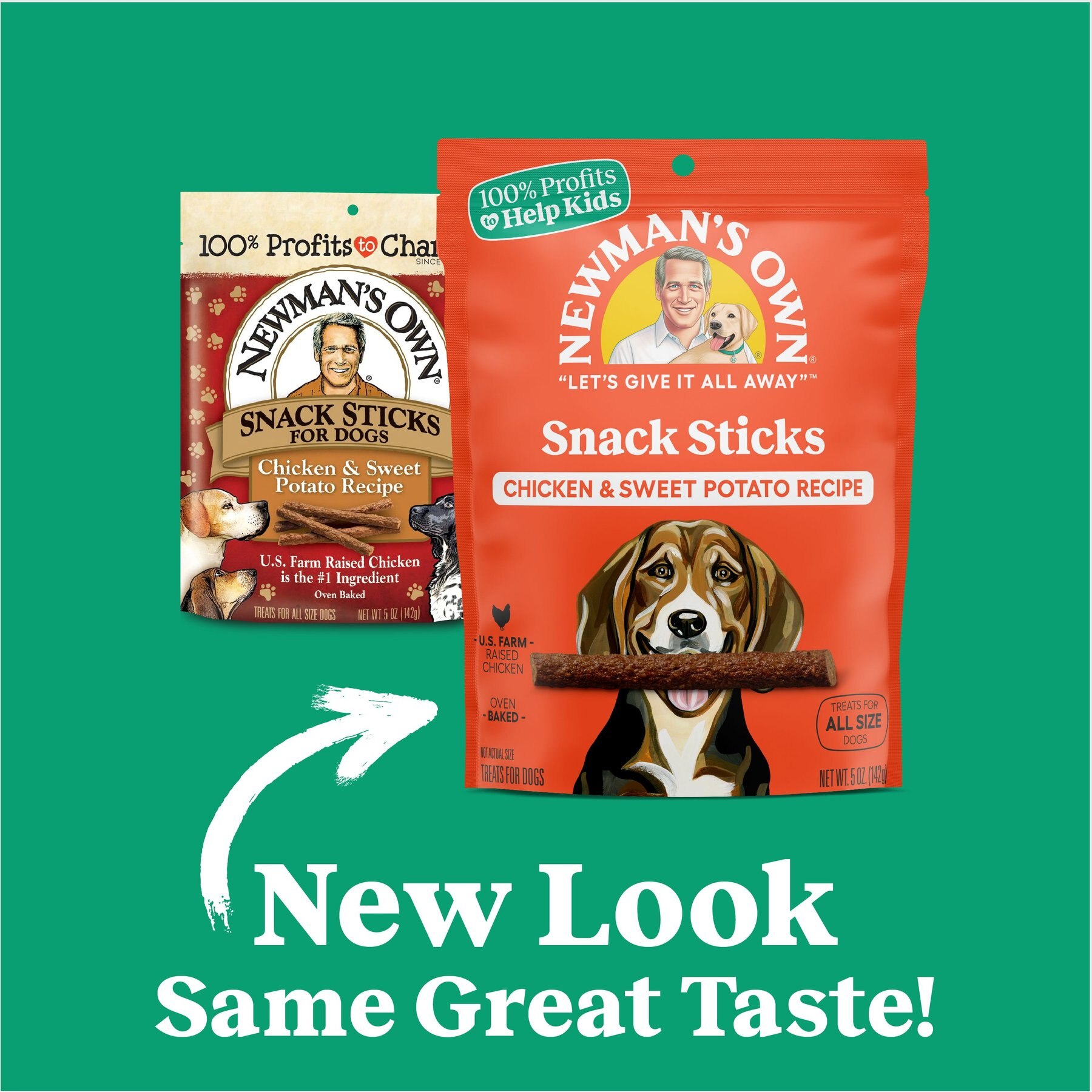 Newman's Own Snack Sticks Chicken & Sweet Potato Recipe Grain-Free Dog Treats