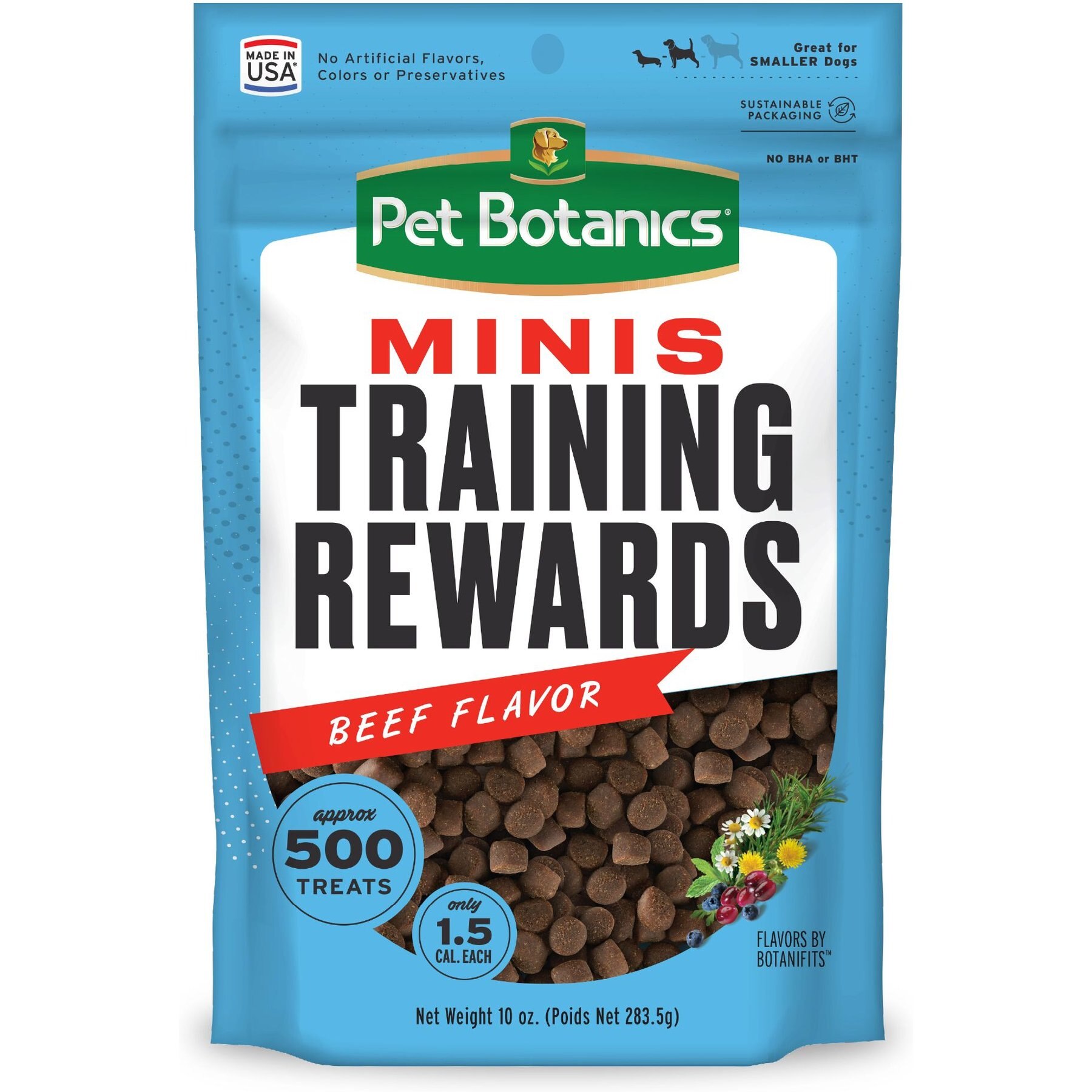Pet Botanics Mini Training Reward Beef Flavor Dog Treats